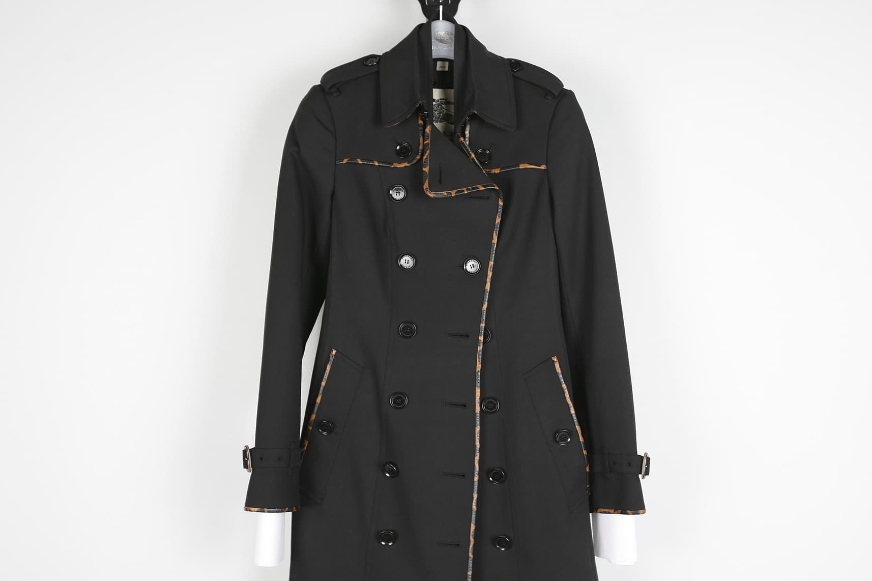 [BURBERRY 버버리] 레더 바이어스 트렌치