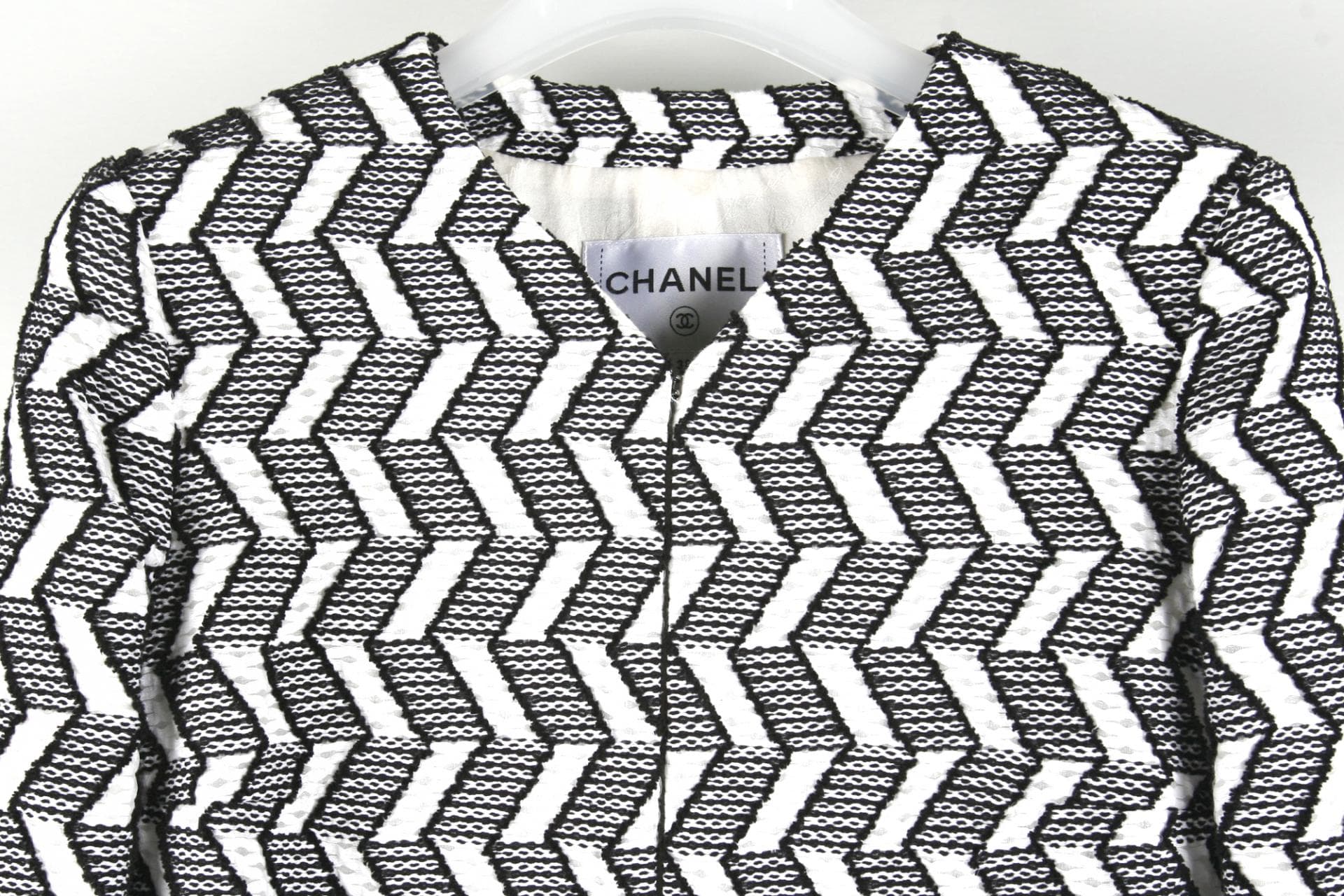 [Chanel 샤넬] 브리넥 Geometric 패턴 디자인 쟈켓 상세