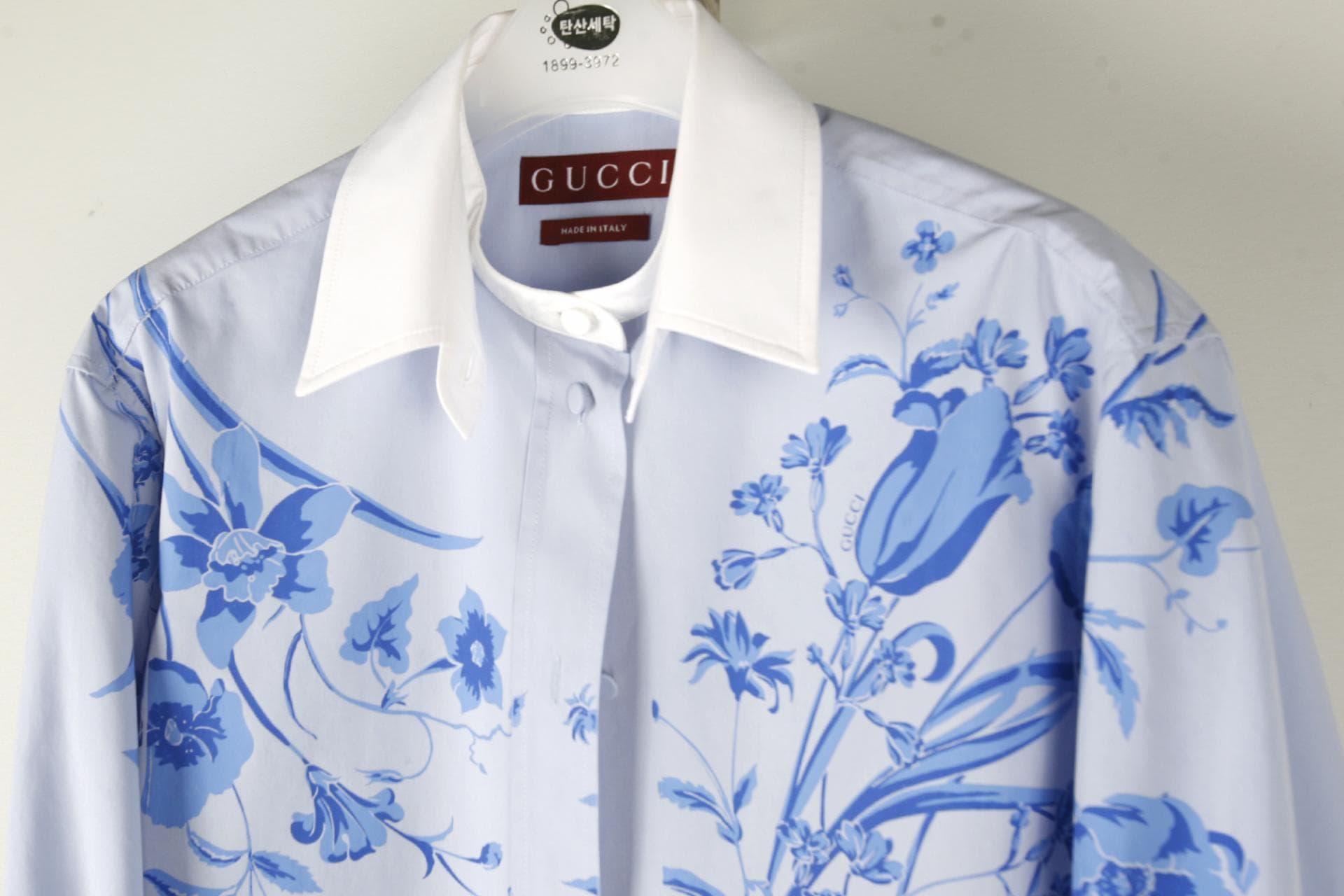 [GUCCI 구찌] 코튼포플린블루셔츠 상세
