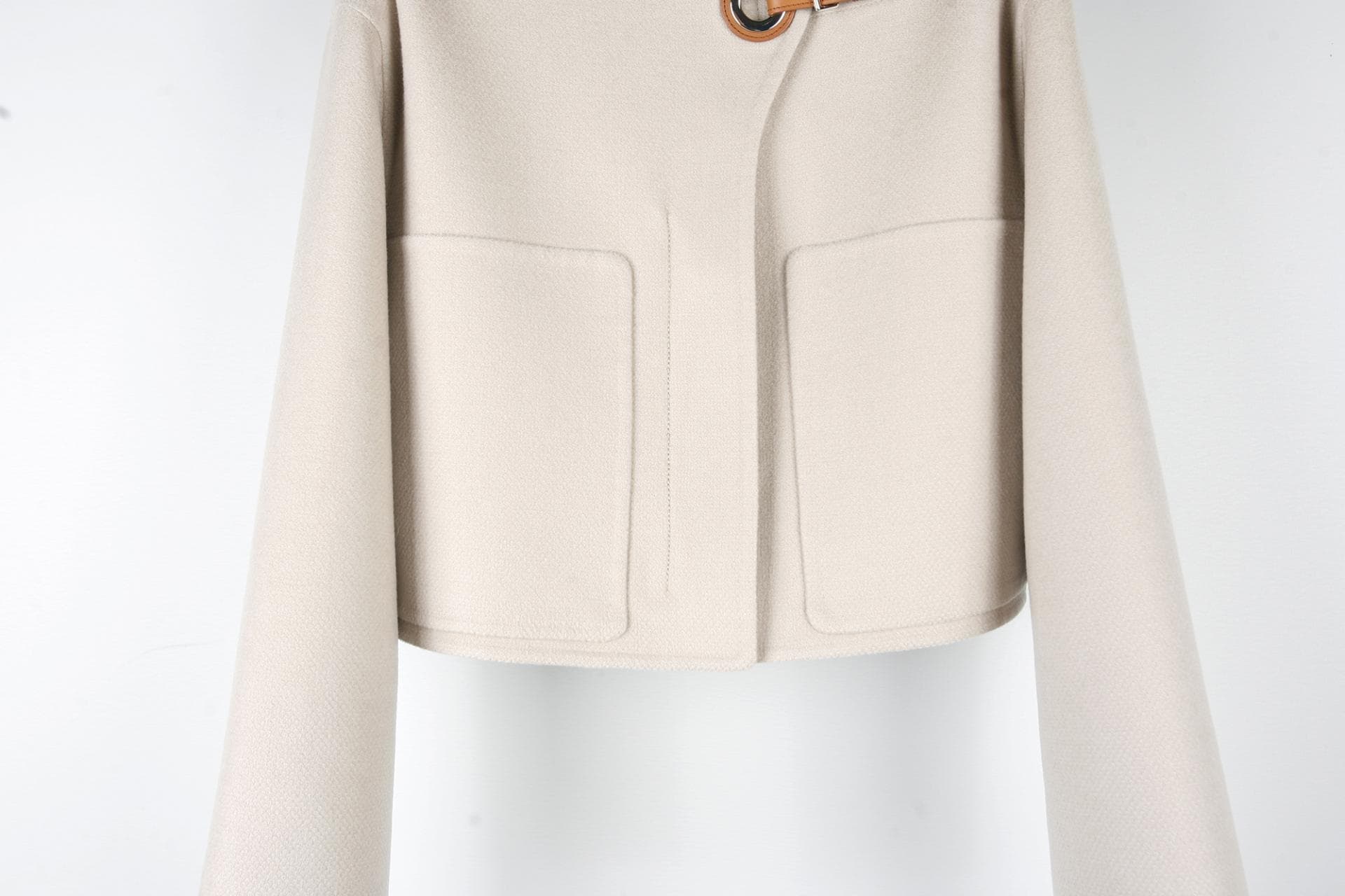 [Hermès 에르메스]아이보리케시미어숏코트 상세