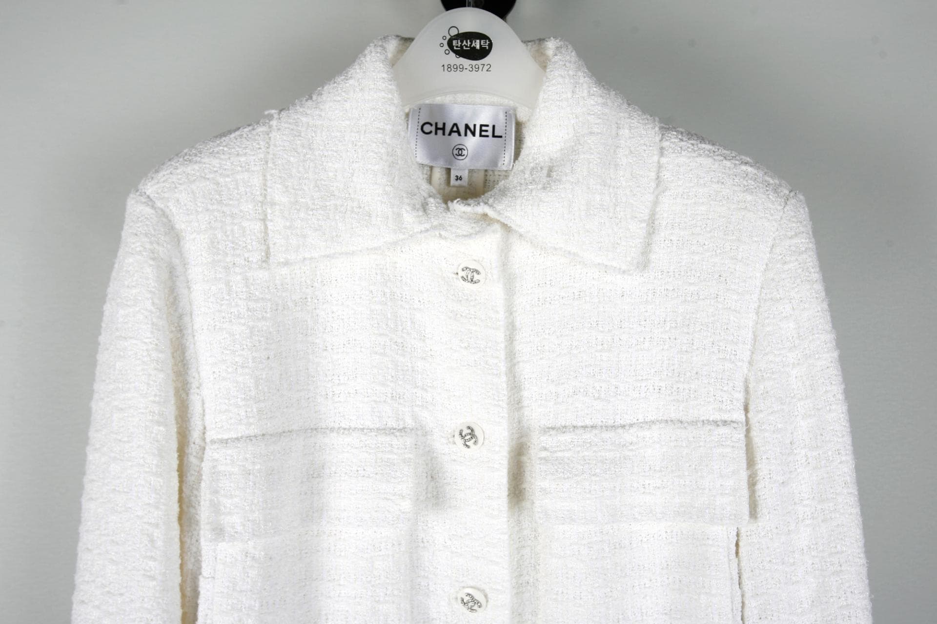 [Chanel 샤넬] 화이트밴딩원피스 상세