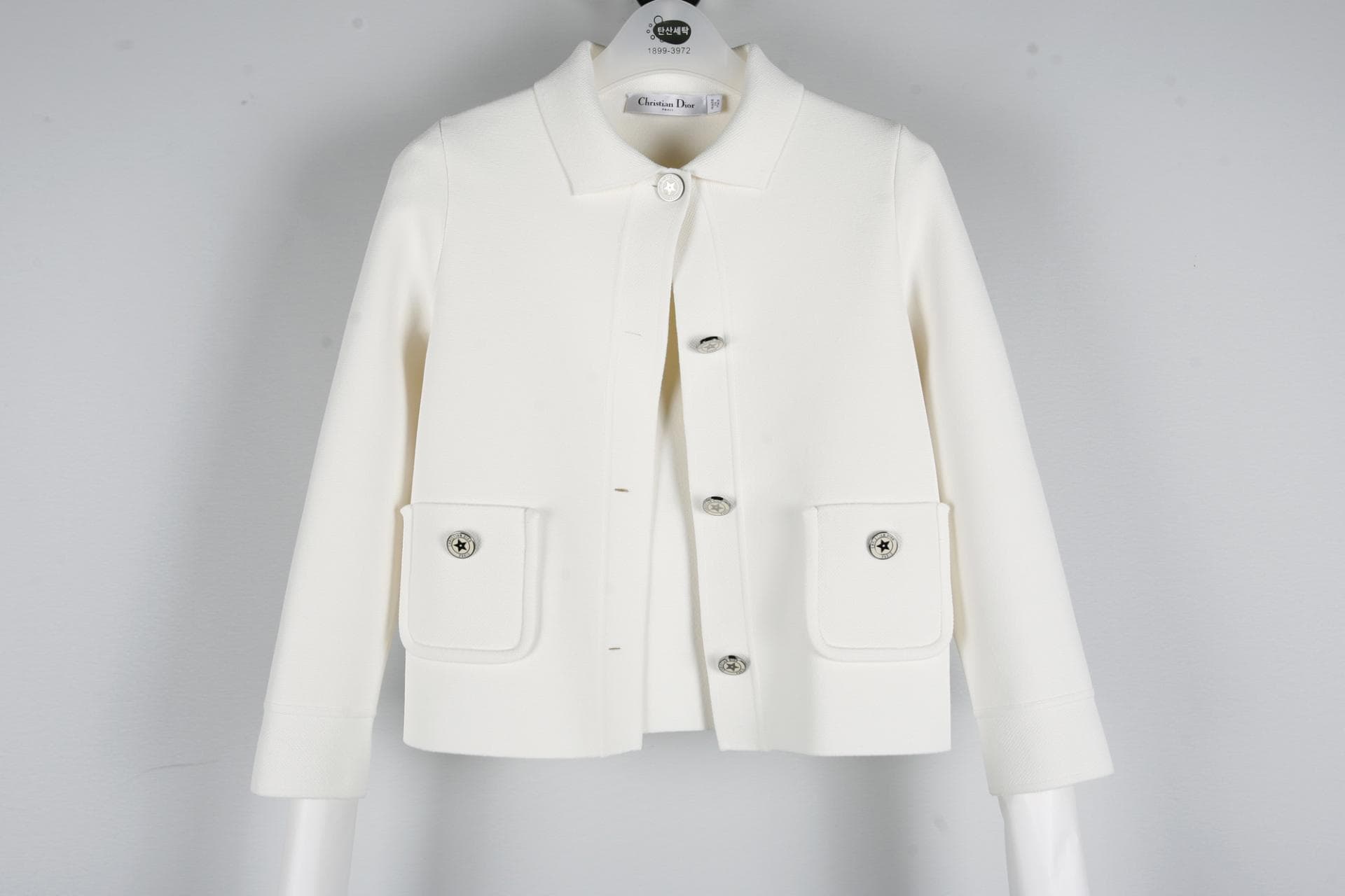[ DIOR 디올] 크롭화이트테크니컬메시자켓