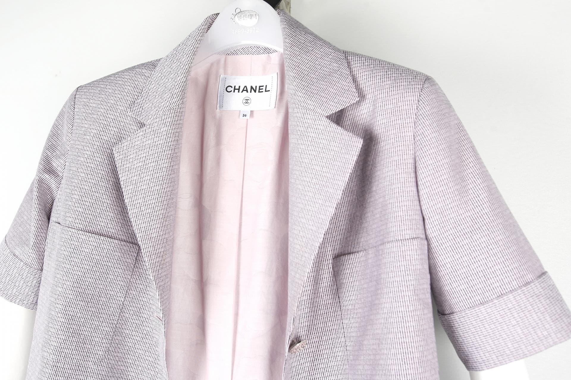[CHANEL 샤넬] 와인패턴썸머블레이져 상세