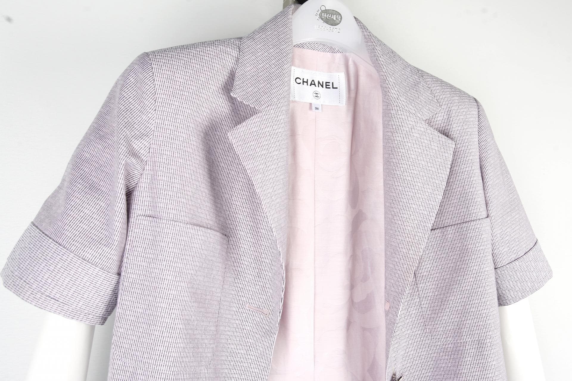 [CHANEL 샤넬] 와인패턴썸머블레이져 상세