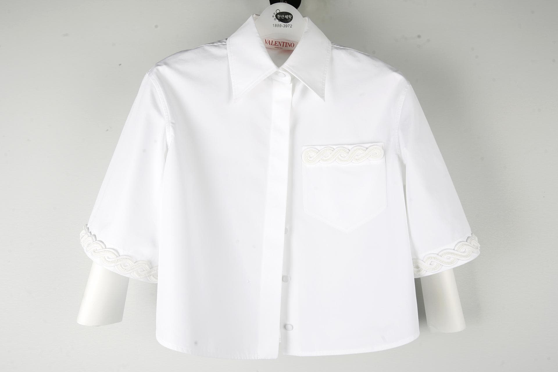 [VALENTINO발렌티노]embroidery 패턴 오픈셔츠