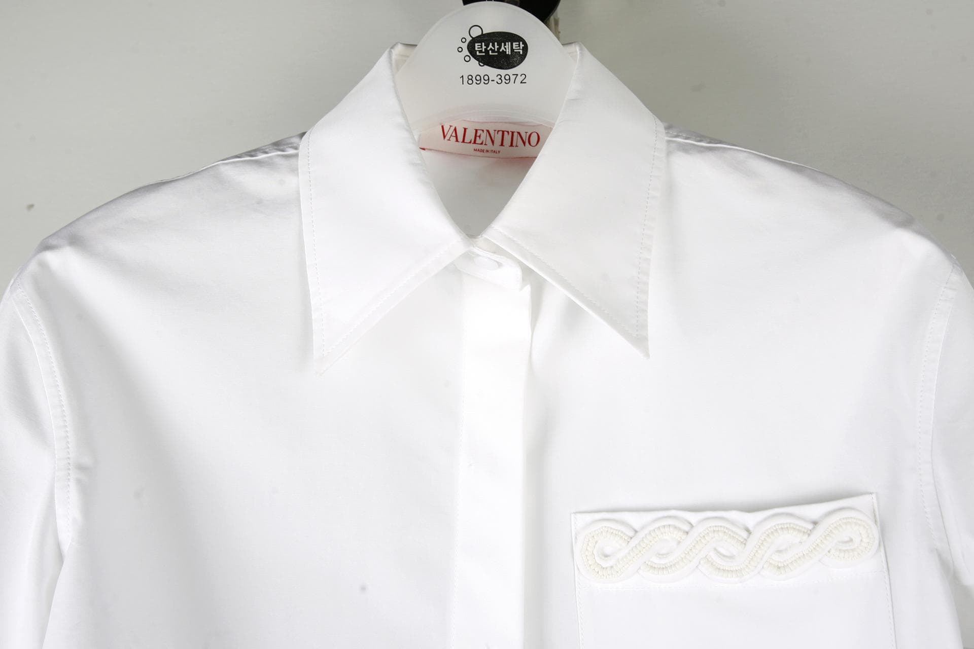 [VALENTINO발렌티노]embroidery 패턴 오픈셔츠 상세