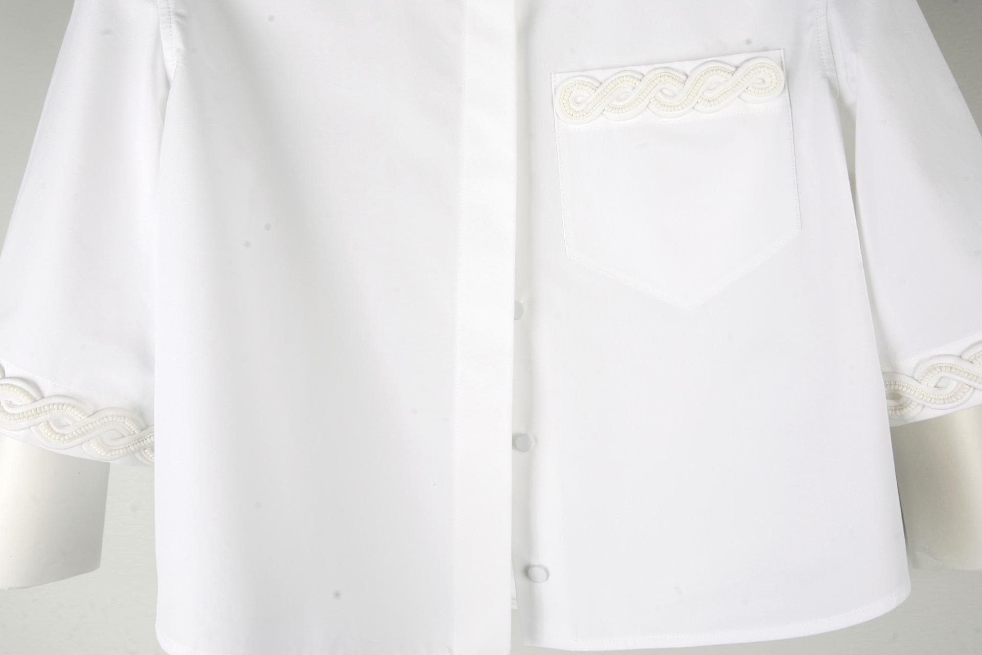 [VALENTINO발렌티노]embroidery 패턴 오픈셔츠 상세