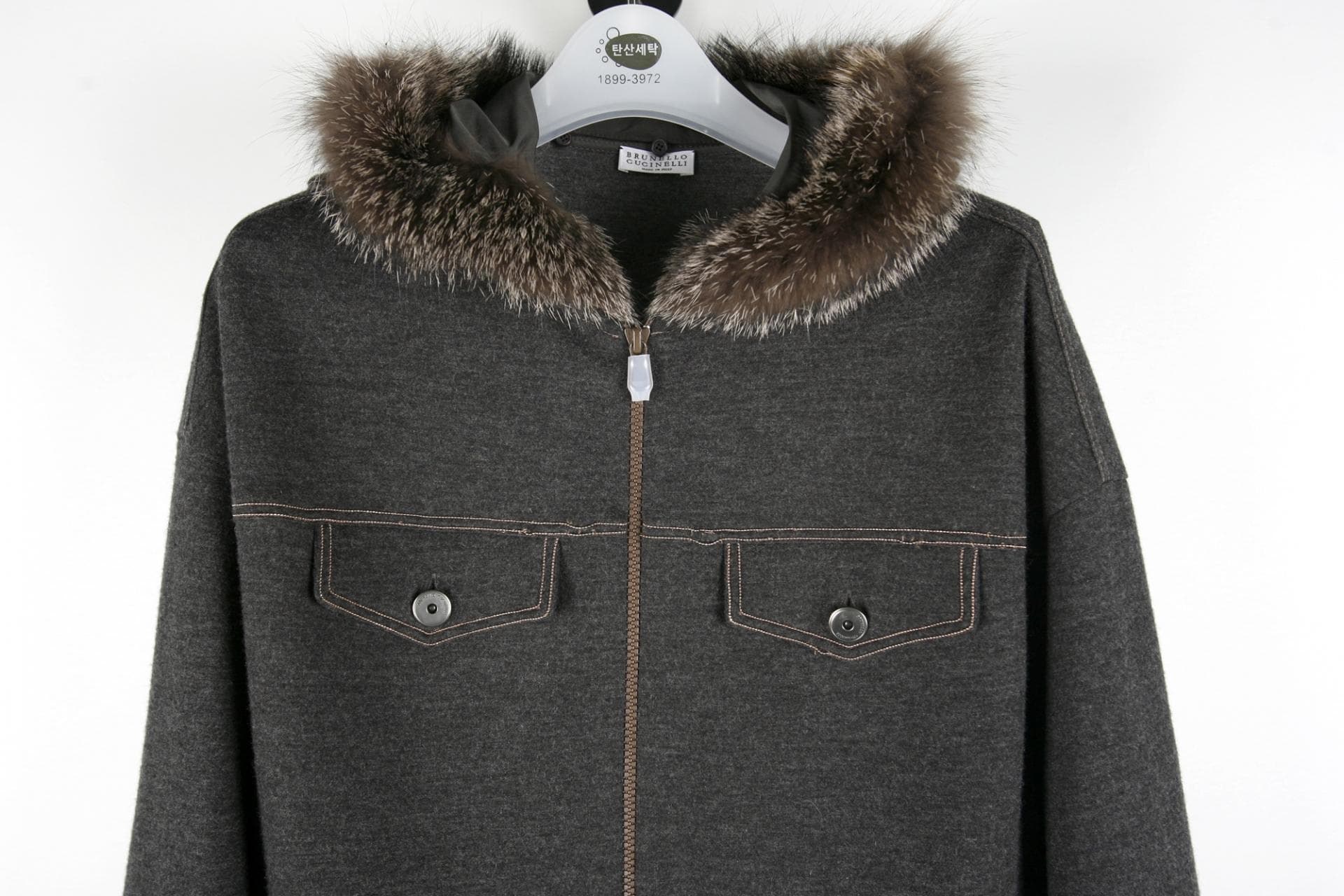 [Brunello Cucinelli 브루넬로쿠치넬리 ]캐시미어후드퍼자켓 상세