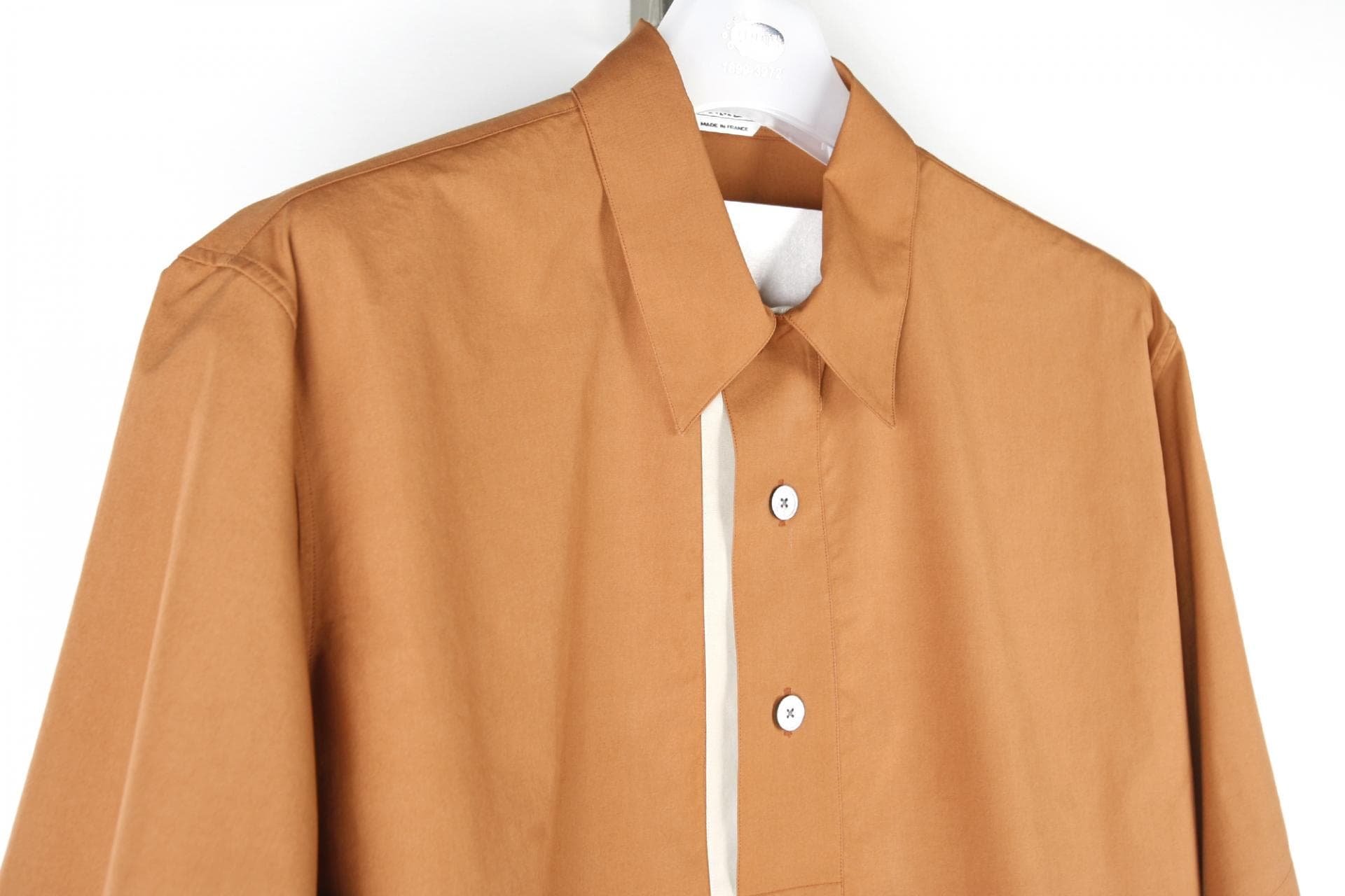 [ Hermès 에르메스] Etriers camel open shirt 상세
