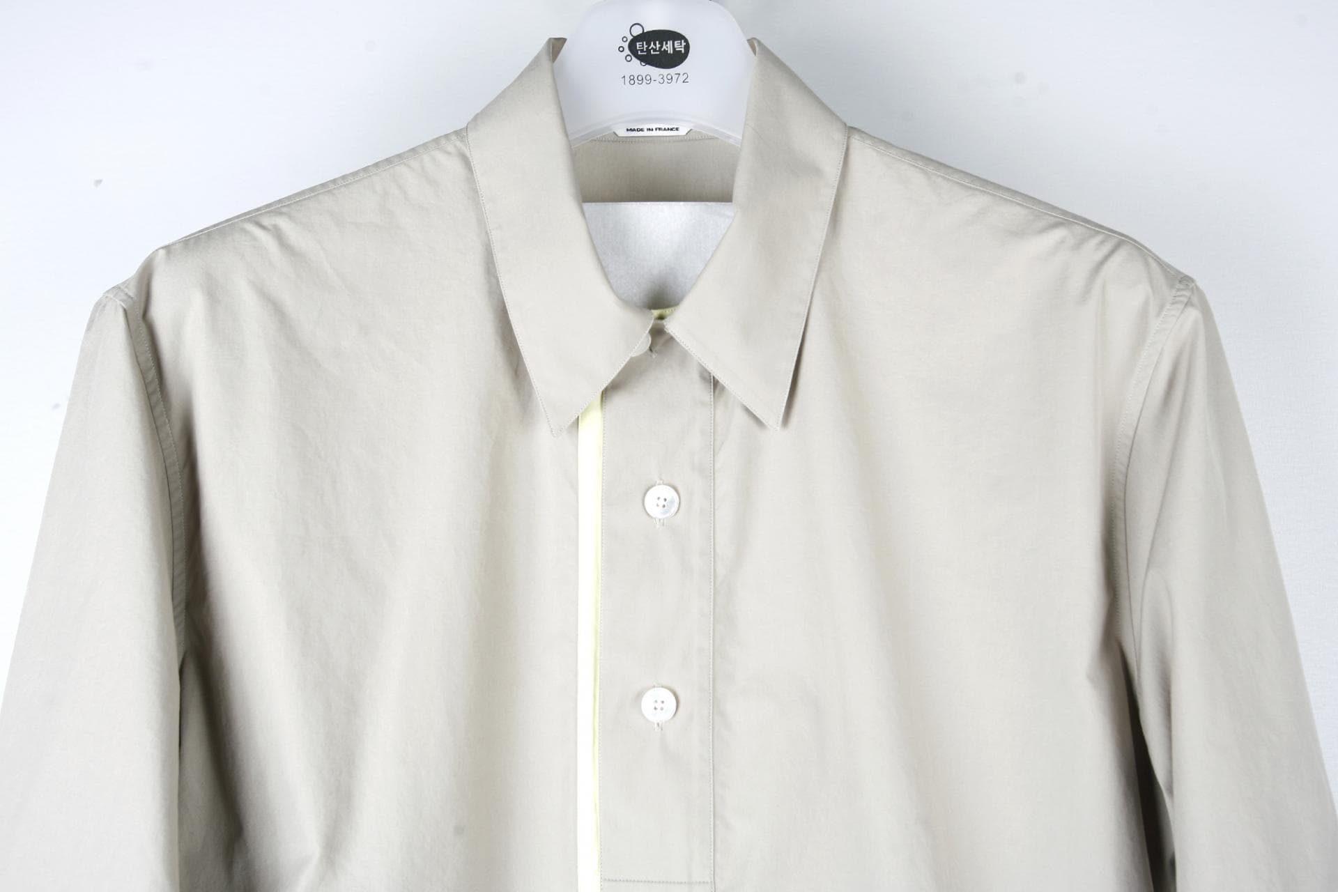 [ Hermès 에르메스]Etriers gray open shirts 상세