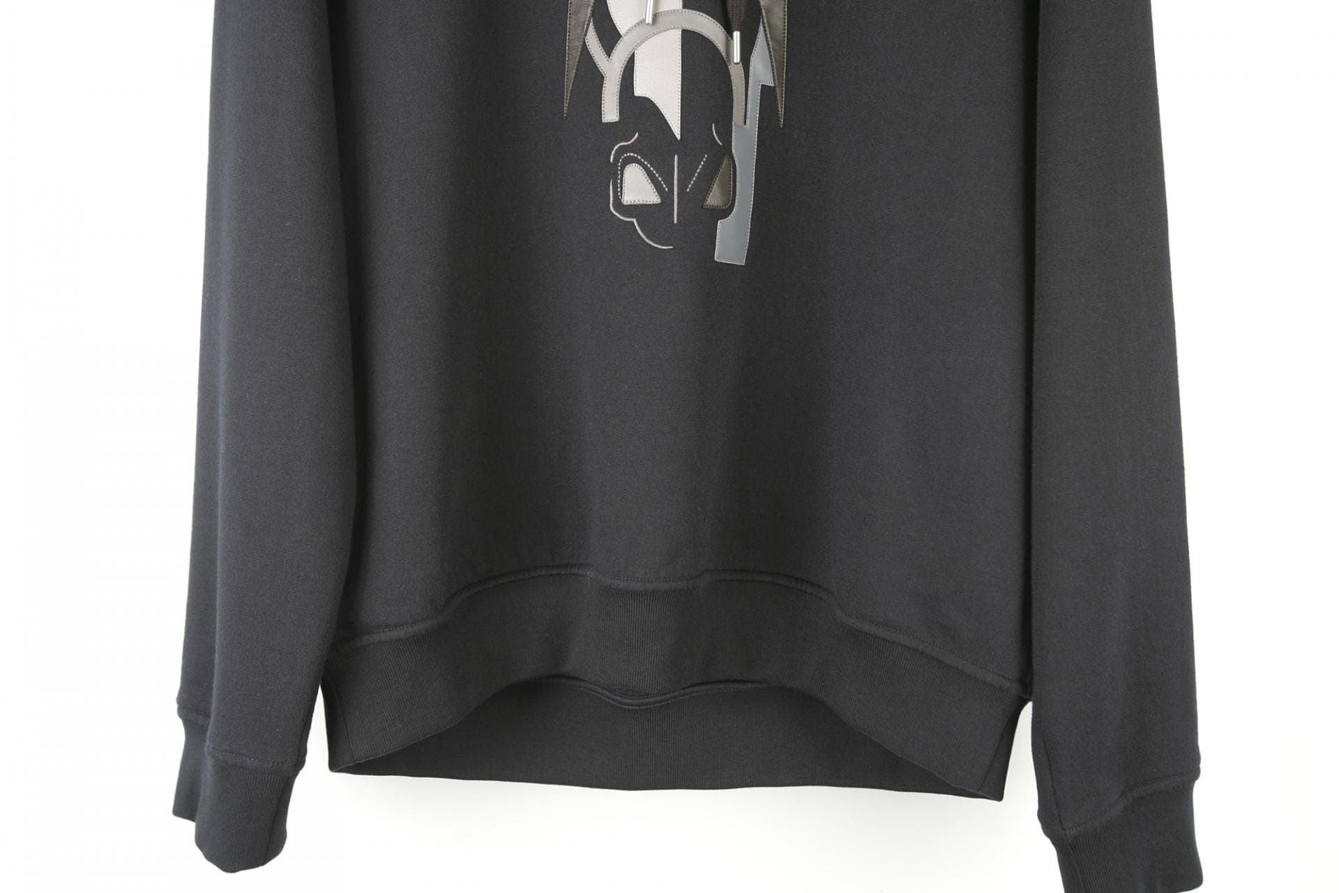 [ Hermès 에르메스] 가죽패치호스후드셔츠 상세