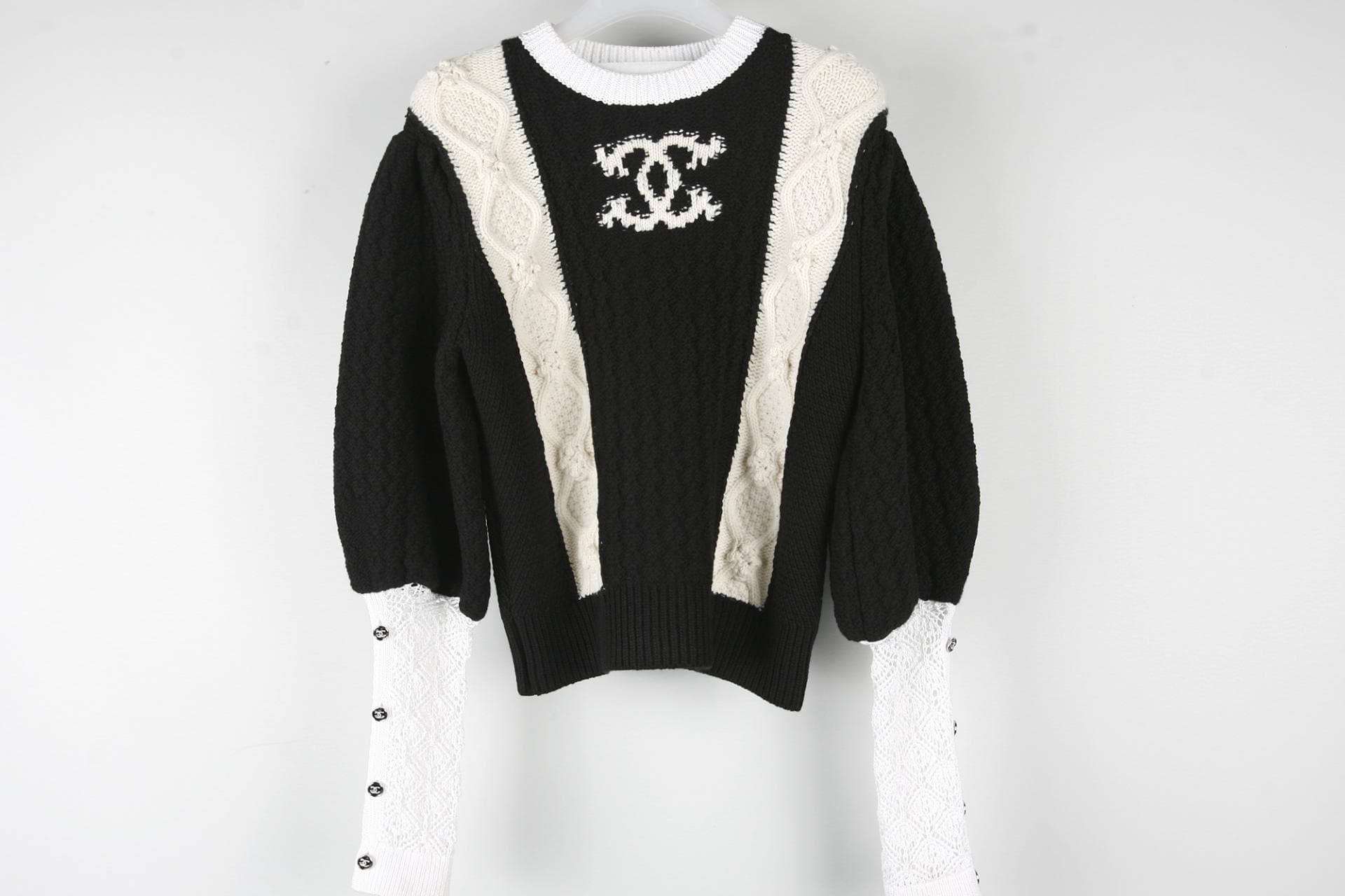 [Chanel 샤넬] 풀오버 cc크루넥 캐시미어니트