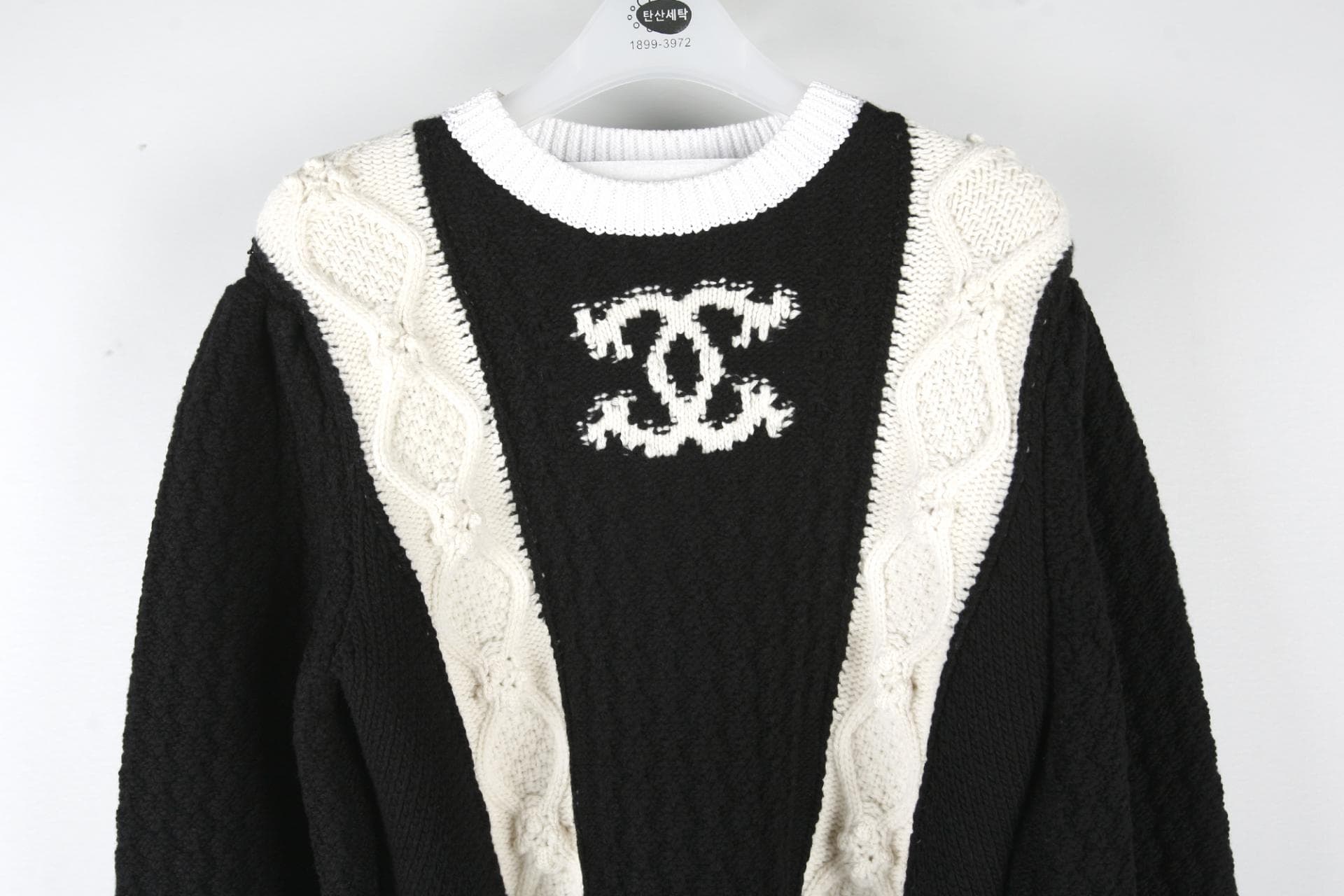 [Chanel 샤넬] 풀오버 cc크루넥 캐시미어니트 상세