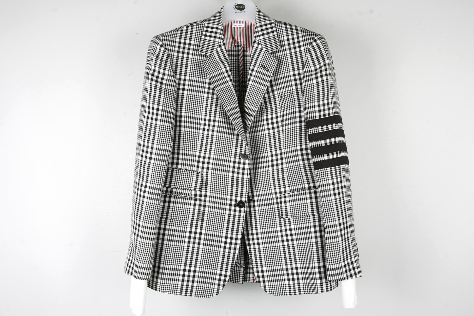 [Thom Browne 톰브라운] 깅엄 린넨 블레이저