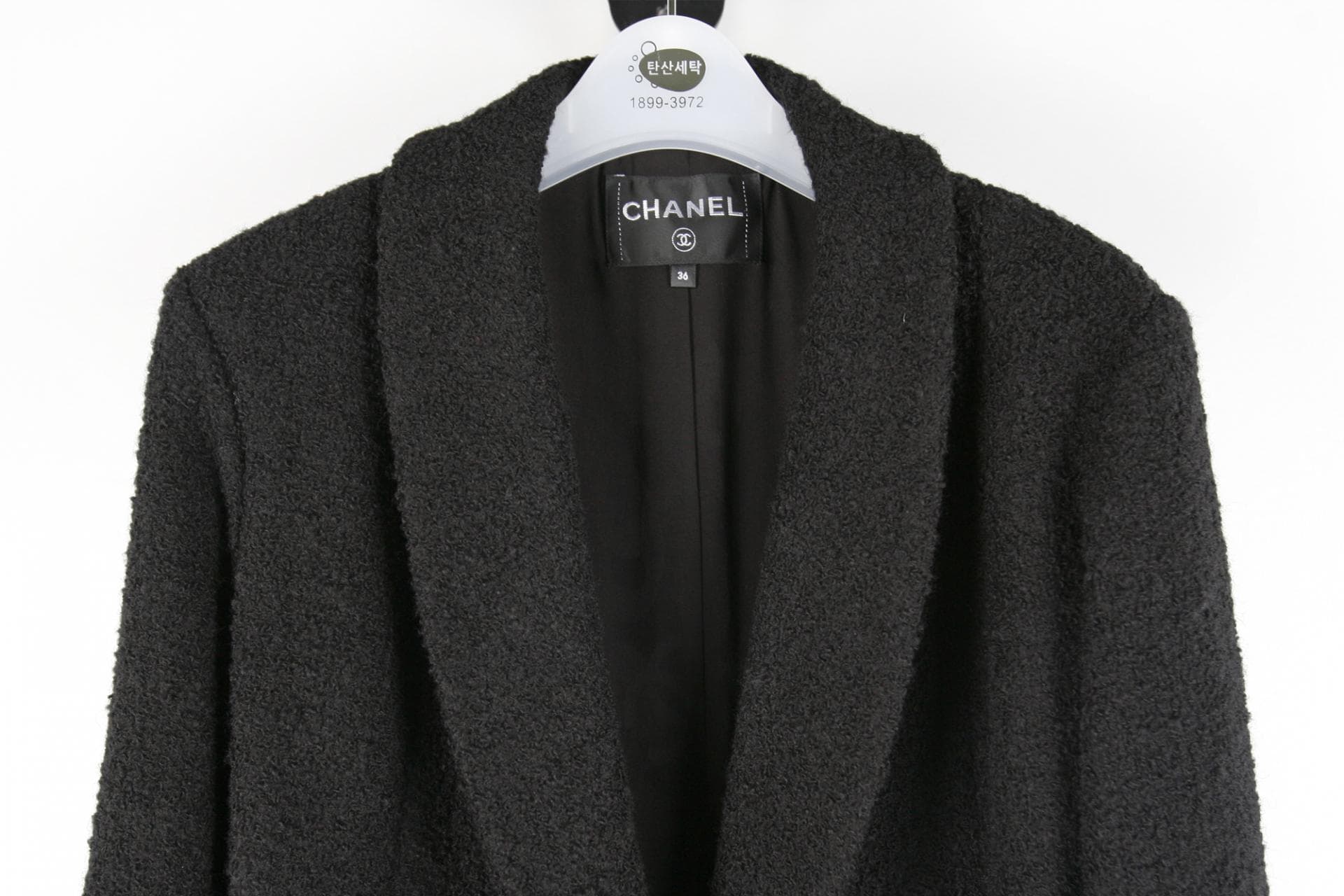 [Chanel 샤넬]라운드카라트위드자켓블랙 상세
