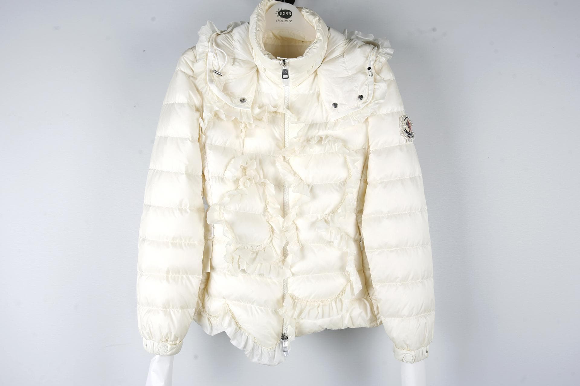 [ MONCLER 몽클레르]시몬 로샤 릴리 러플 퀼팅 다운 재킷