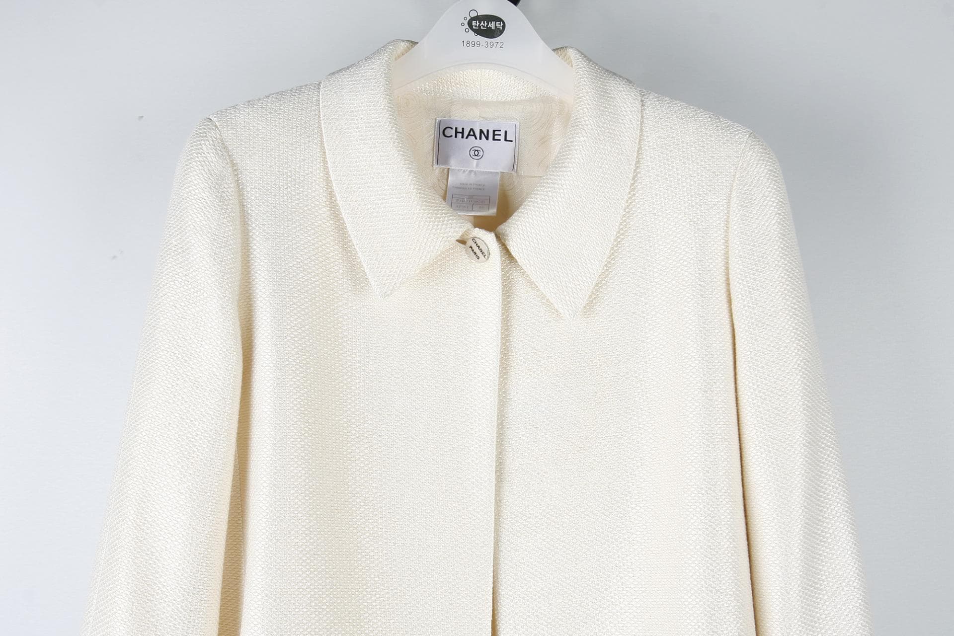 [Chanel 샤넬]트위드아이보리크롭재킷 상세