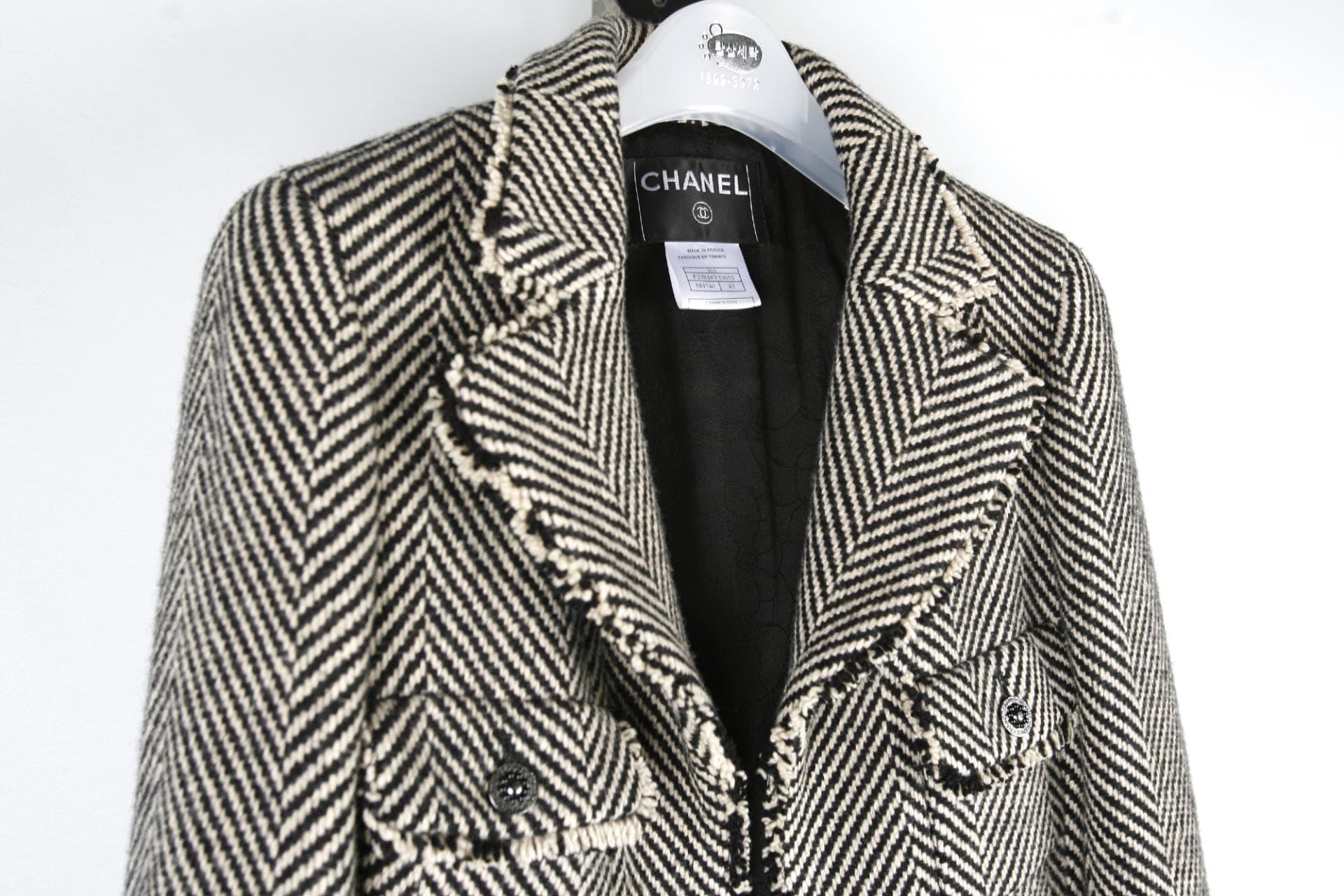 [Chanel 샤넬]2006셰브론프레이드트림재킷 상세