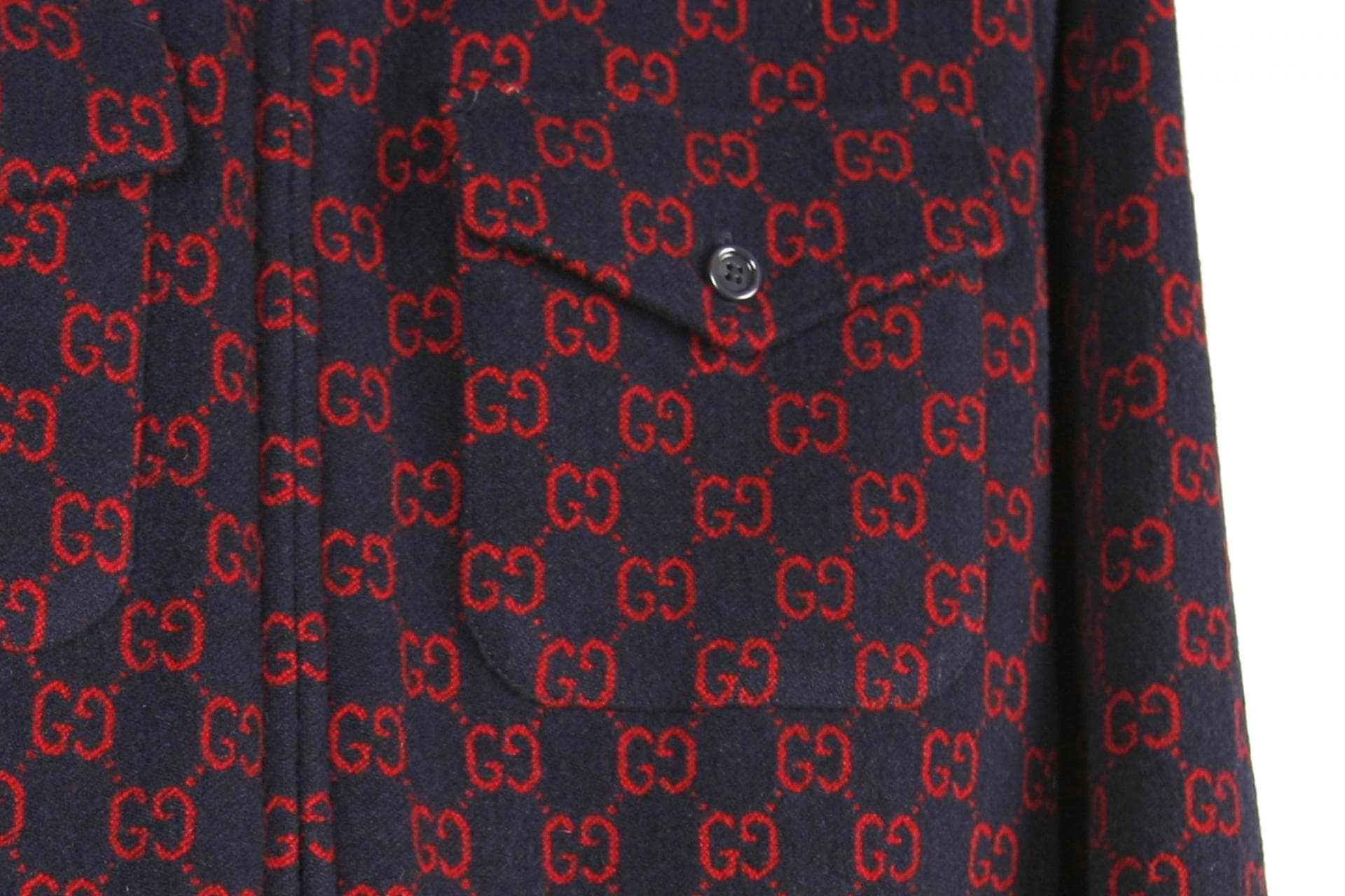 [GUCCI 구찌] 레드블루 체크 트위드자켓 상세