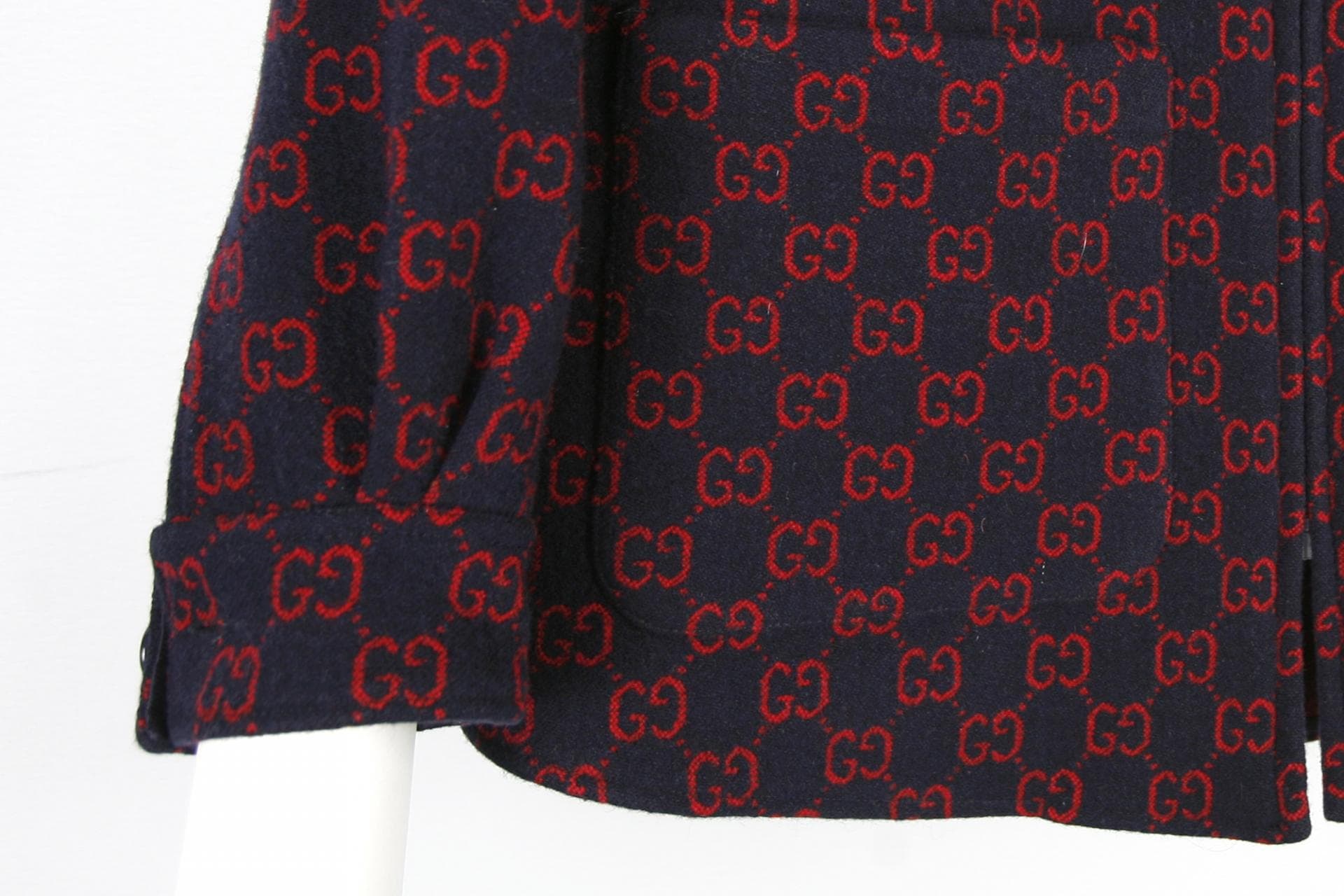 [GUCCI 구찌] 레드블루 체크 트위드자켓 상세