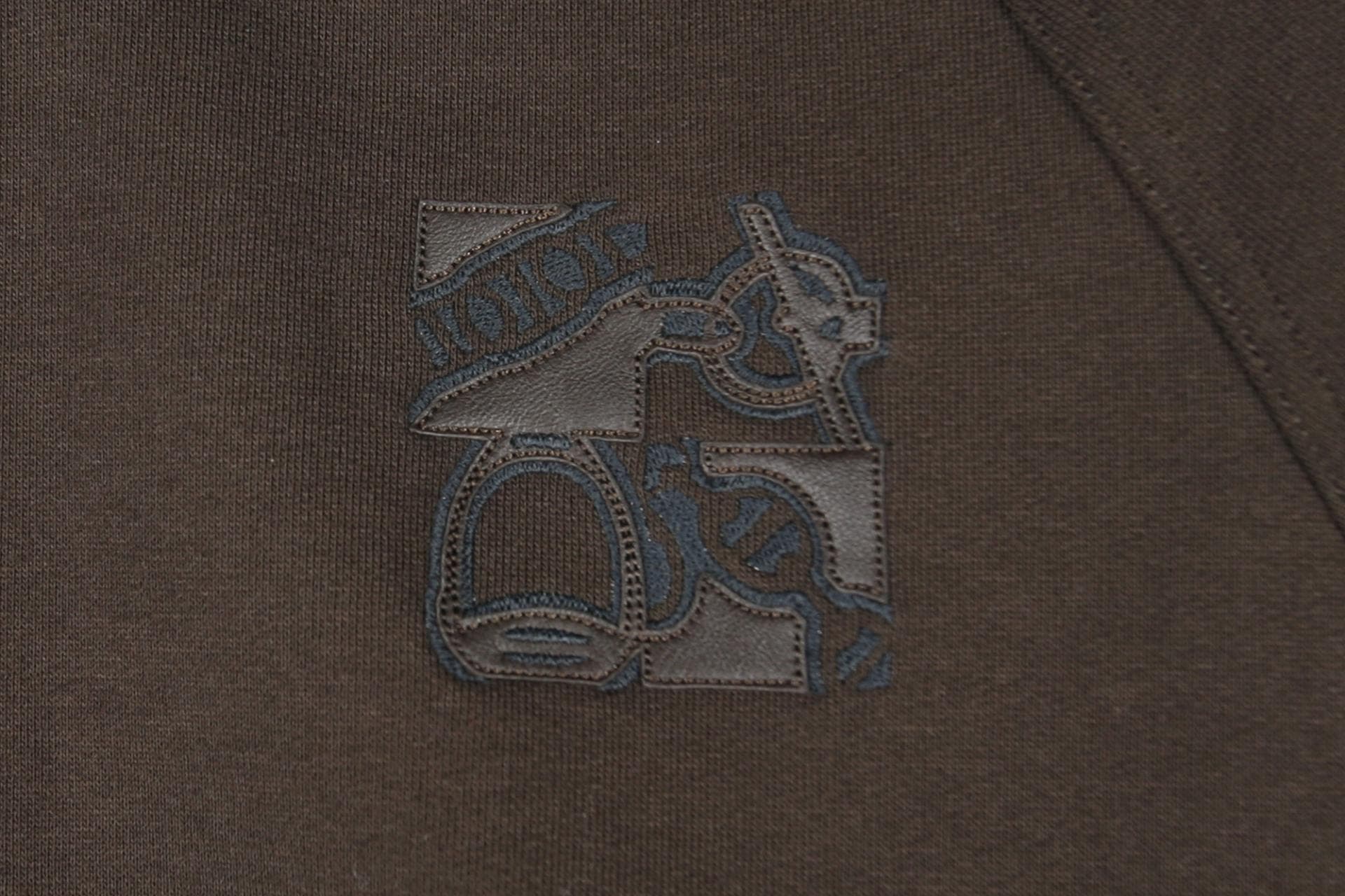 [Hermès 에르메스]가죽디테일장식Metallerie au Carre바시티재킷 상세