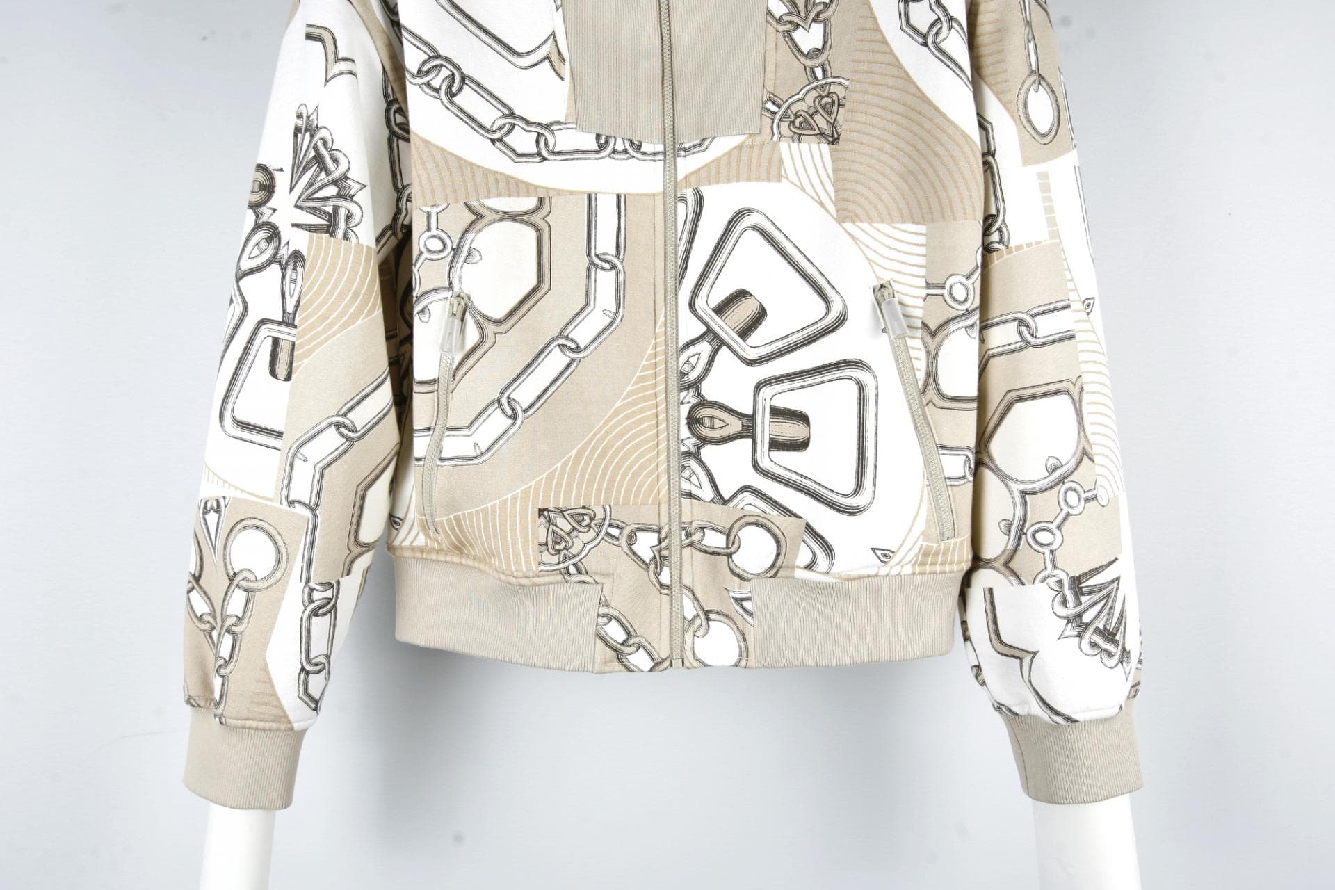[Hermès 에르메스]에르메스Effet Kaleidoscope 지퍼 재킷 상세