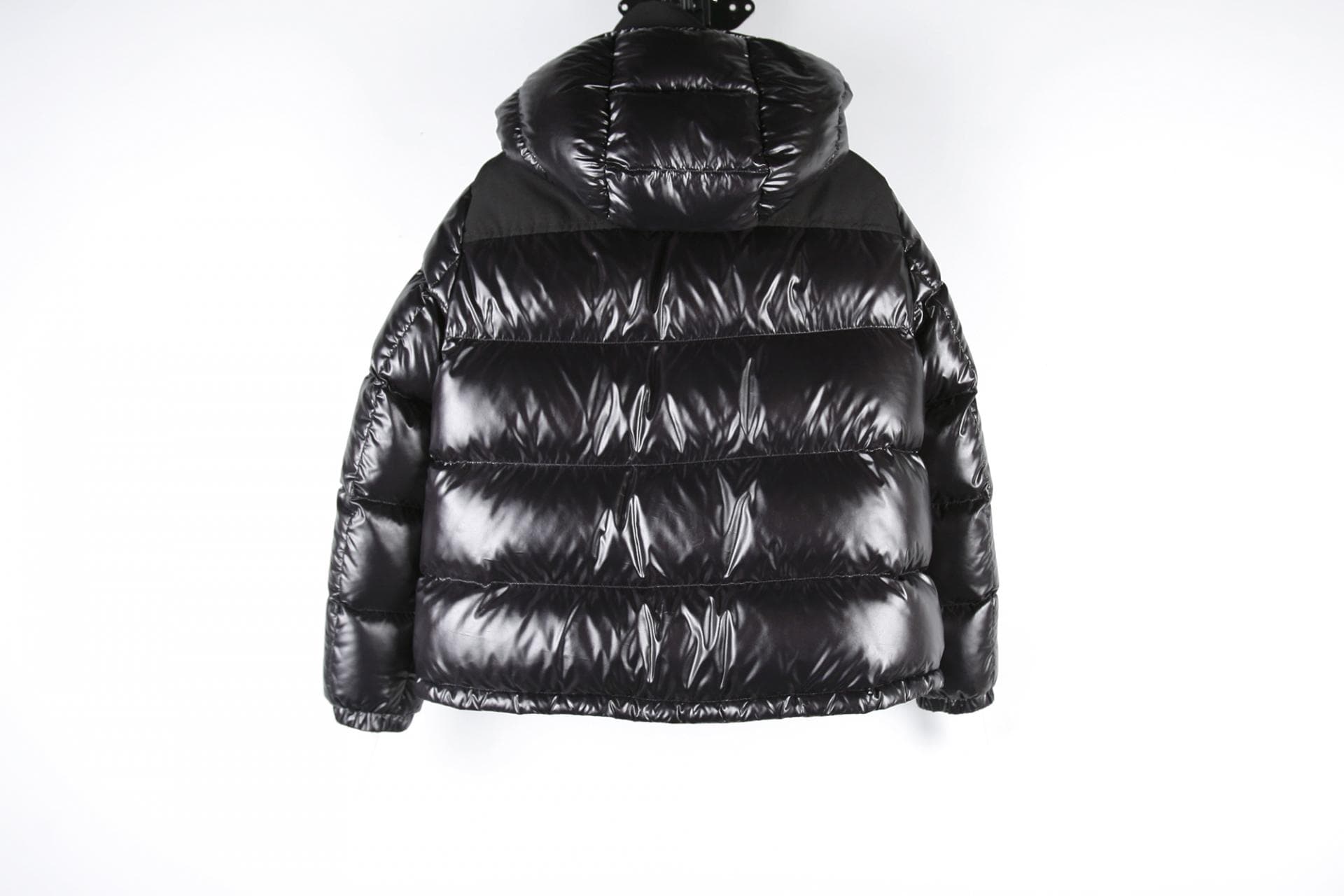 [ MONCLER 몽클레르]몽클레르 블랙 시어링 믹스 패딩 재킷 상세