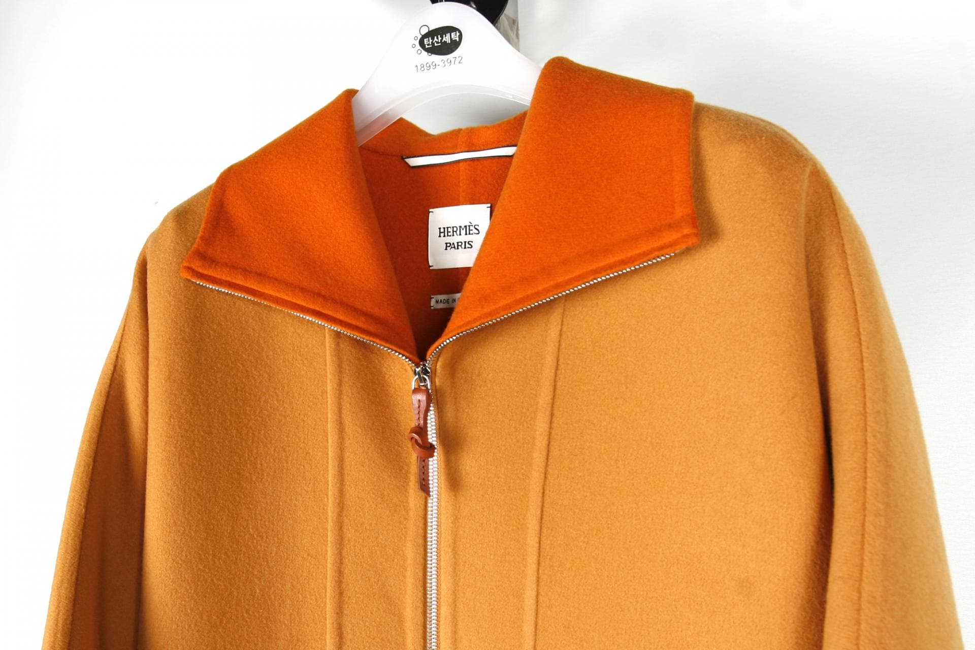 [Hermès 에르메스] 오픈 프론트 캐시미어 코트 상세