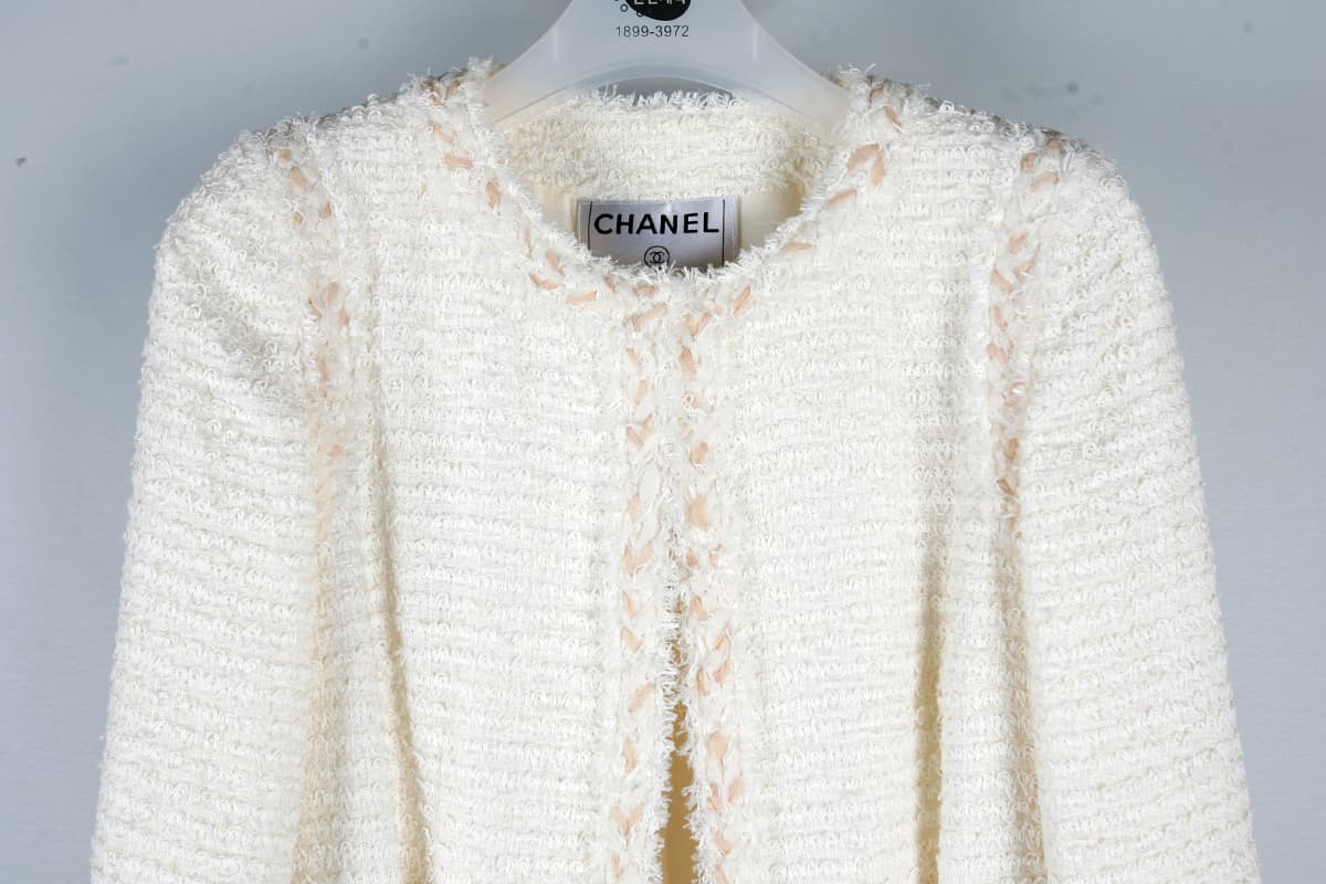 [Chanel 샤넬]노카라 트위드 자켓 상세