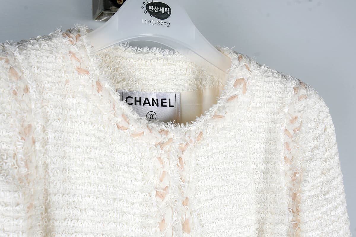 [Chanel 샤넬]노카라 트위드 자켓 상세
