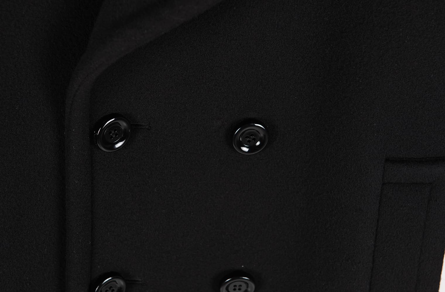 [Saint Laurent 생로랑] 더블 브레스티드 피코트 상세