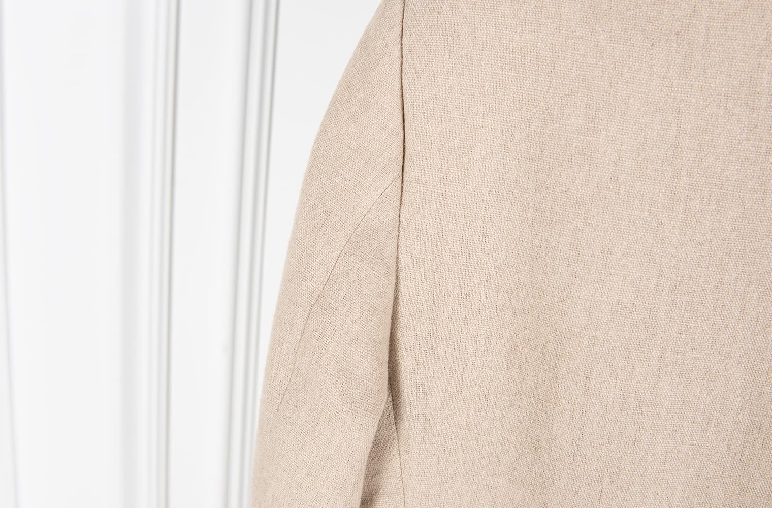 [JACQUEMUS 자크뮈스] 베이지 린넨 자켓 상세