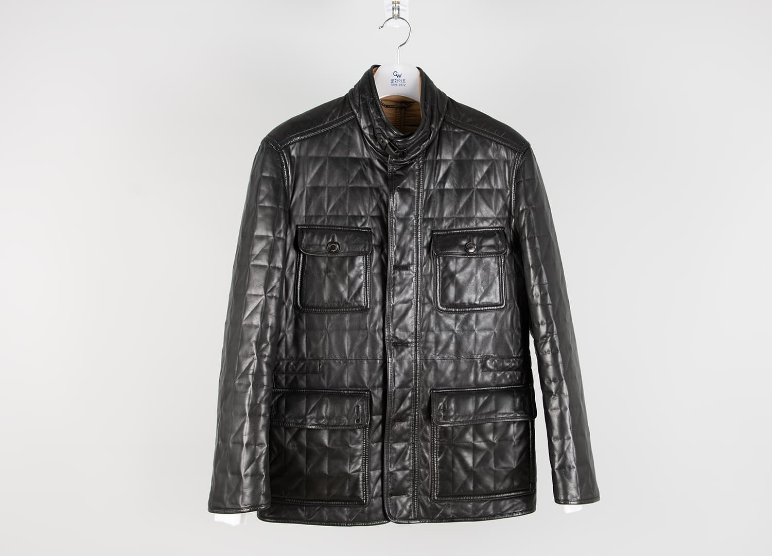 [Ermenegildo Zegna 에르메네질도 제냐] 퀄티드 램스킨 레더 자켓