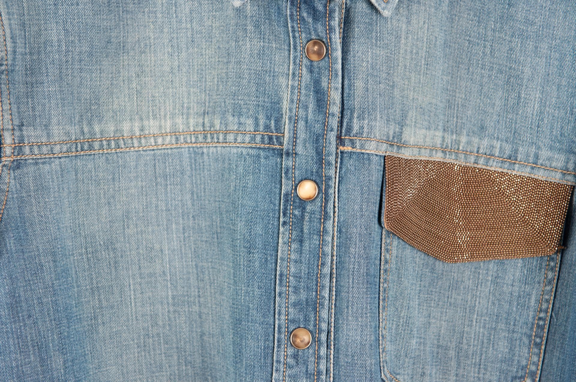 [Brunello Cucinelli 쿠치넬리] 데님 셔츠 상세