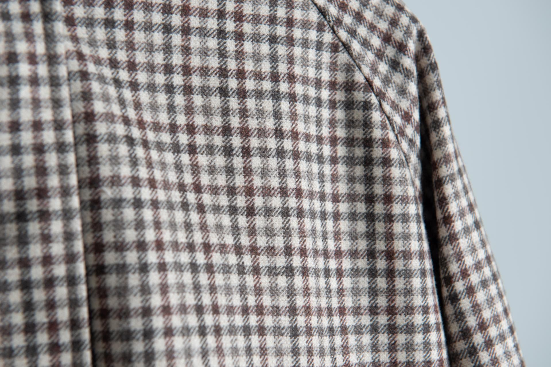 [Brunello Cucinelli 브루넬로 쿠치넬리] 울 깅엄 체크 후디 재킷 상세