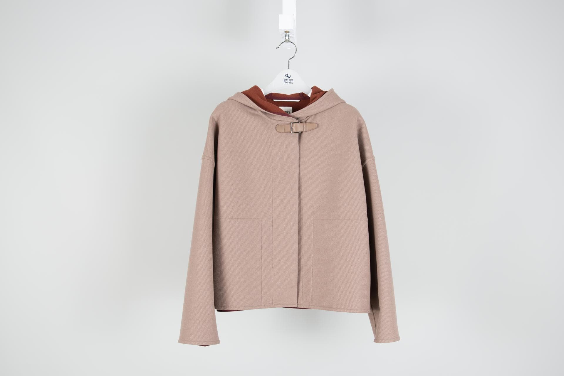 [Hermès 에르메스] 울 후디 자켓