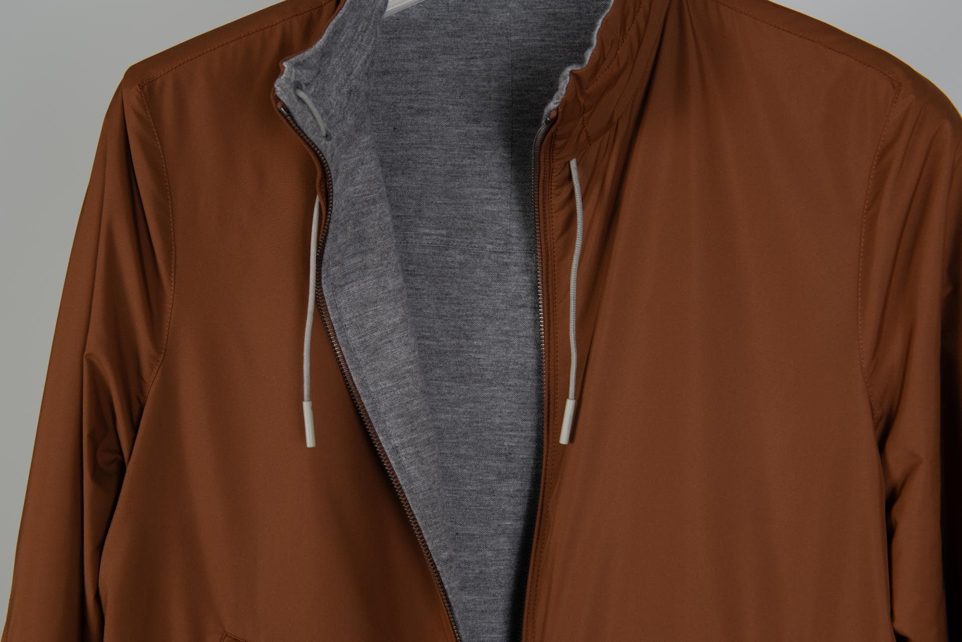 [Ermenegildo Zegna 에르메네질도 제냐] 마이크로파이버 리버시블 브레짜 블루종 (폴리&캐시미어) 상세