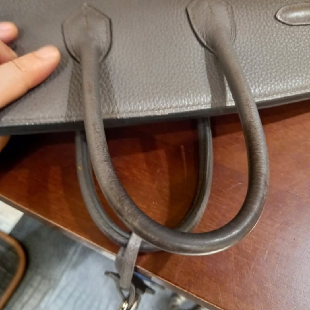 [Hermes 에르메스] 버킨백 손잡이 끈 변경 및 원판 복원 염색 상세