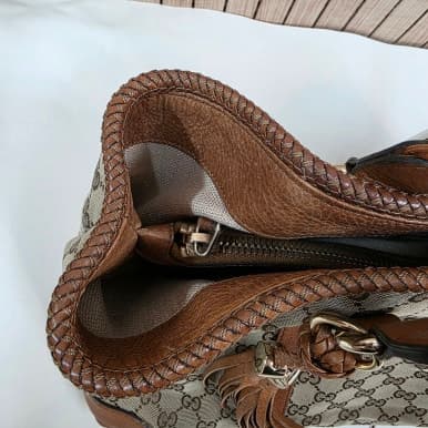 [GUCCI 구찌] 숄더백 부분 리터치 작업 상세