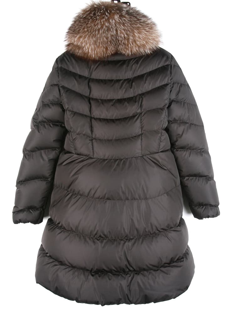 [MONCLER 몽클레르] 폭스퍼 장식 다운 코트 상세