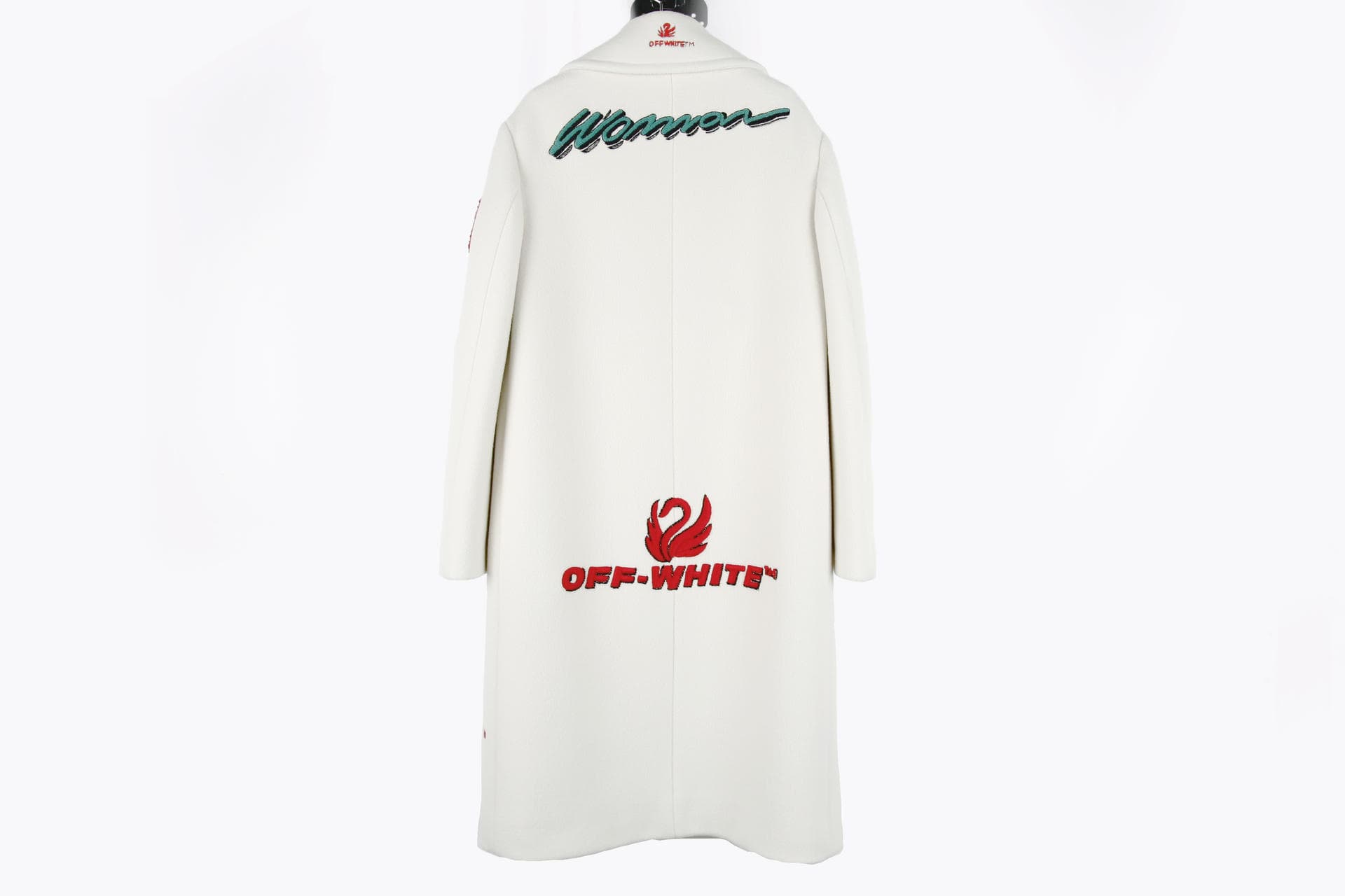 [OFF-WHITE 오프 화이트] 장식 울 코트 상세