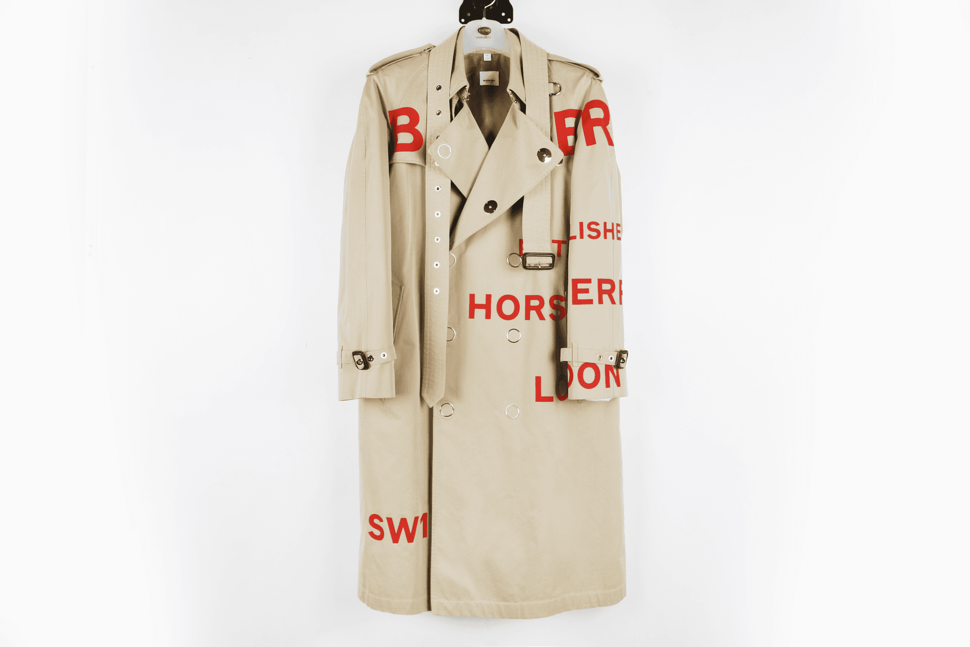 [BURBERRY 버버리] 레터링 트렌치 코트