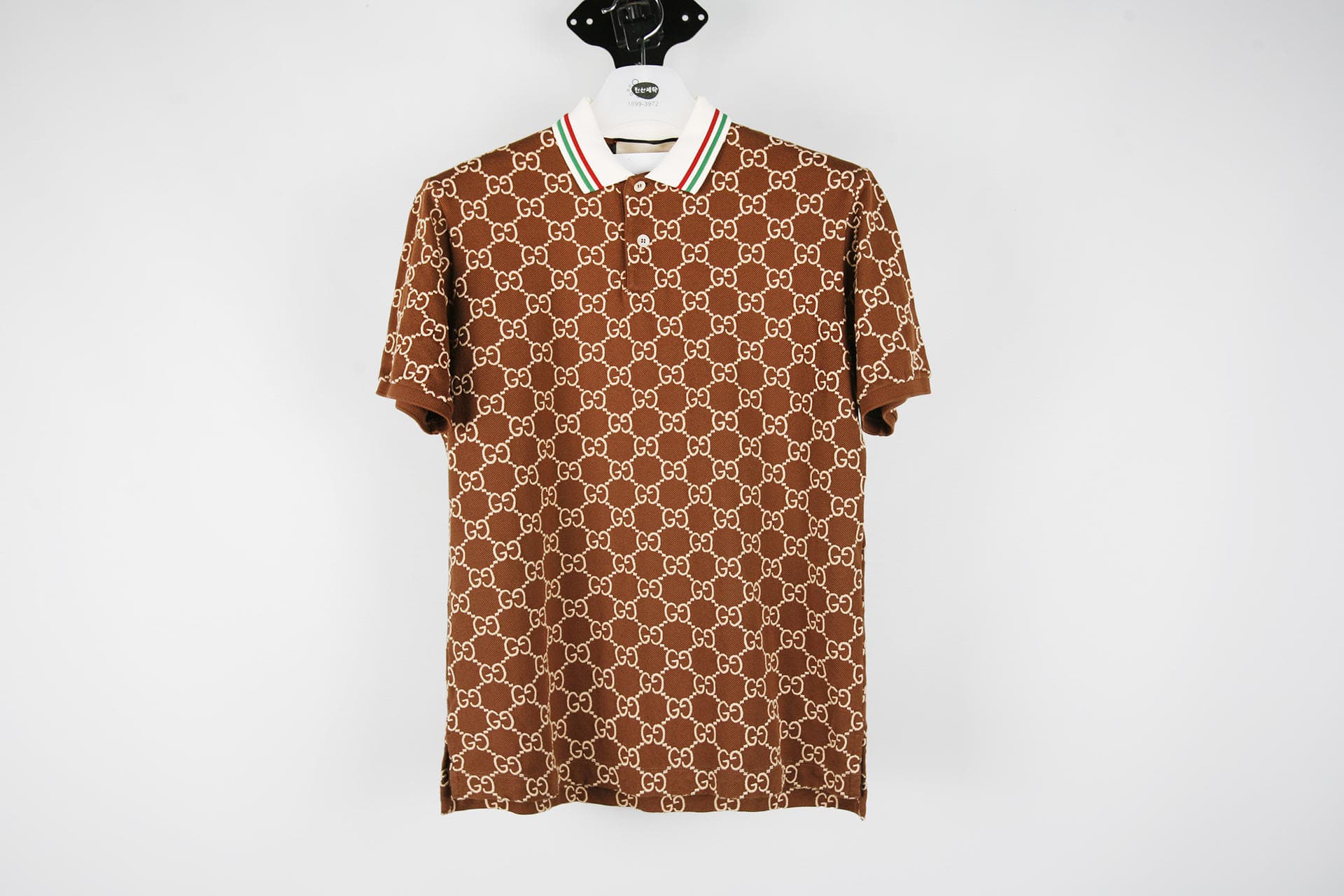 [GUCCI 구찌] G로고 패턴 카라 티셔츠