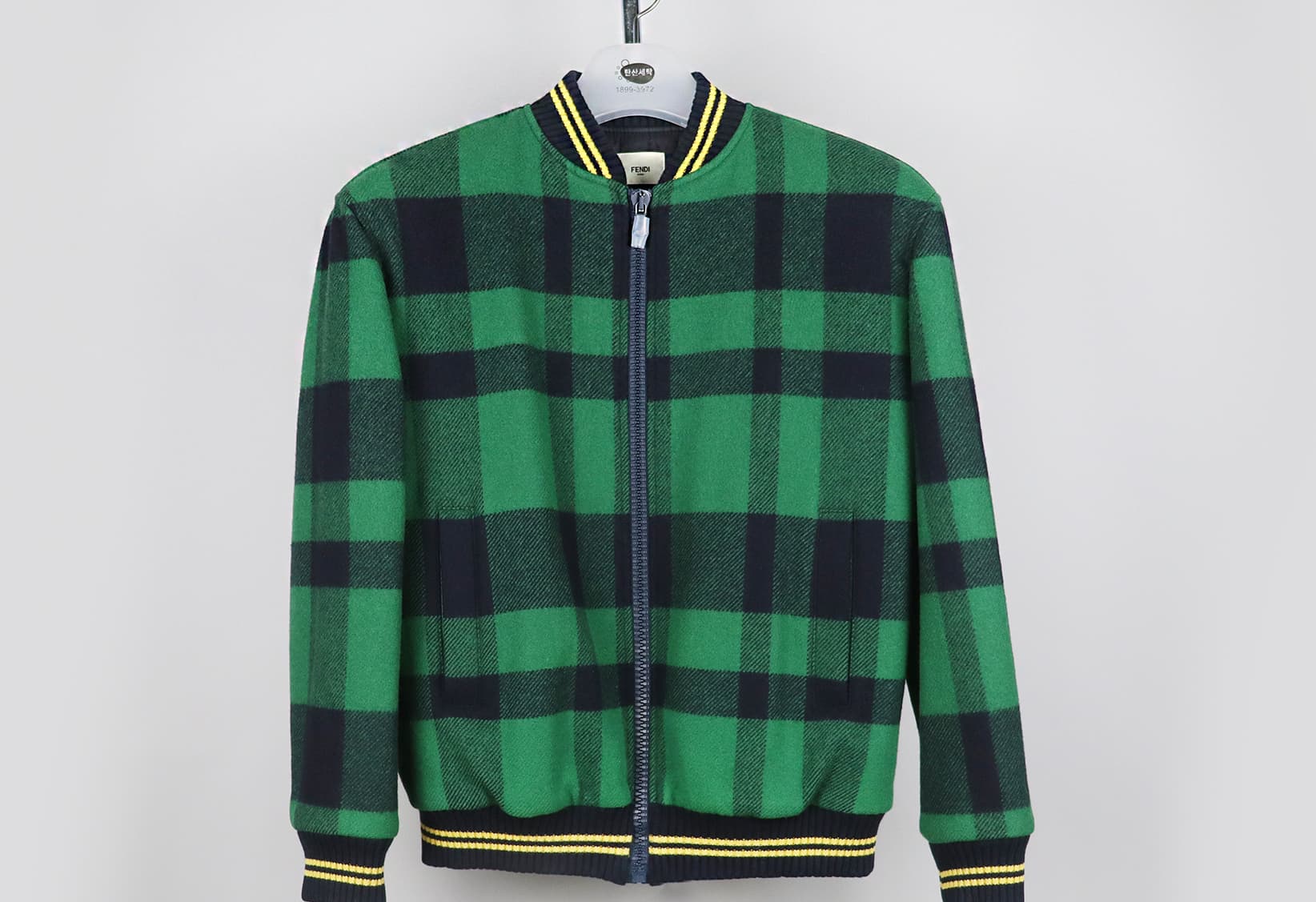 [FENDI 펜디] 체크무늬 블루종