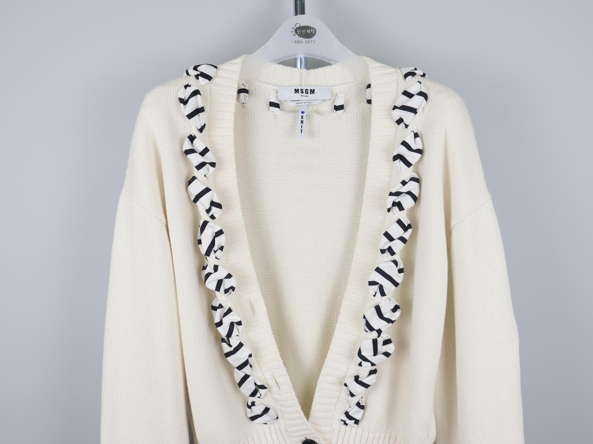 [MSGM 엠에스지엠] 스카프 가디건 상세