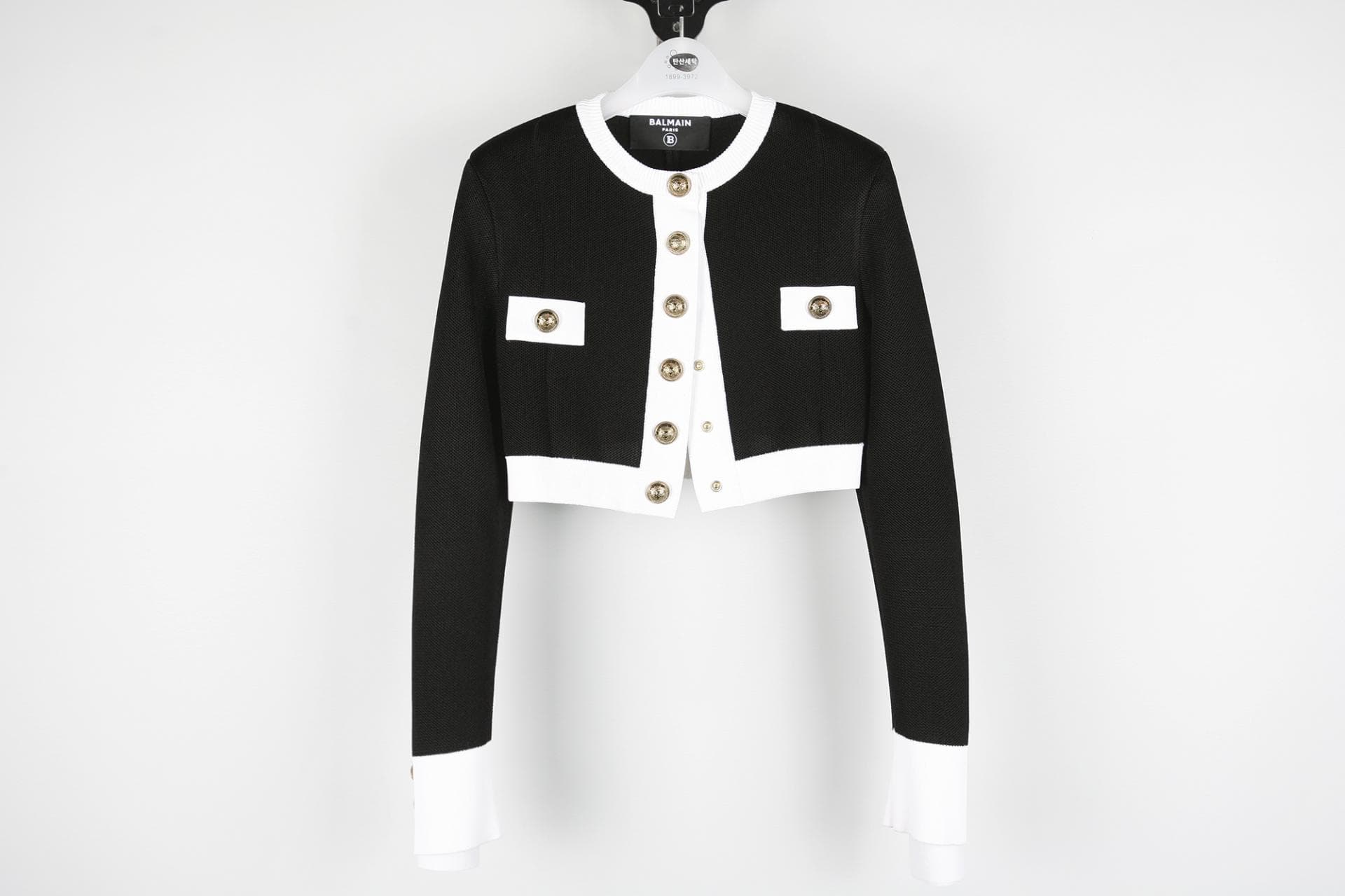 [BALMAIN 발망] 크롭 가디건