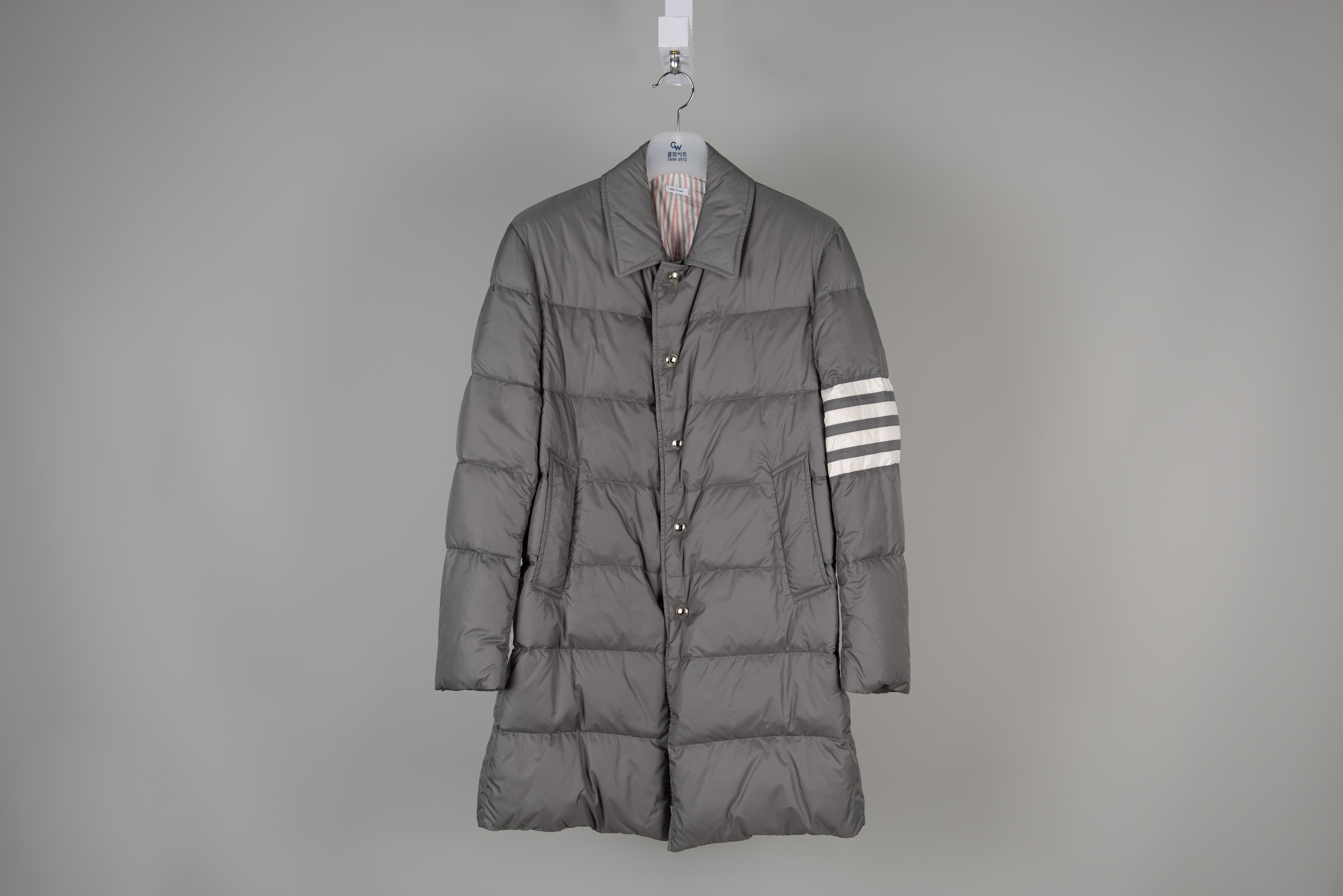 [THOM BROWNE 톰브라운] 롱 다운 코트 상세